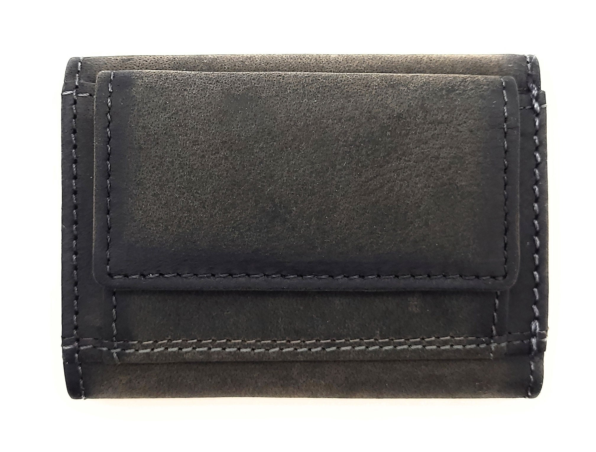 Jockey Club Mini Geldbörse aus Hunterleder | RFID-Schutz & Vintage Design grau