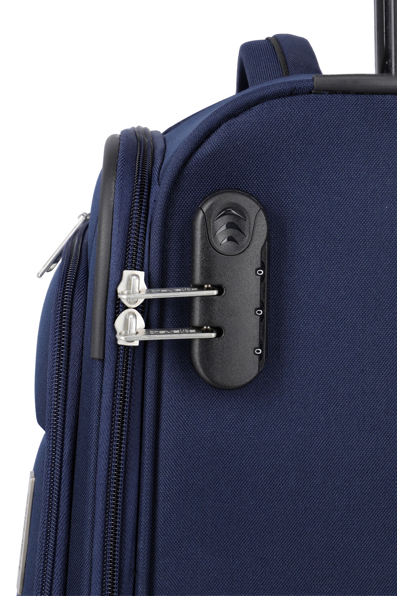 Travelite Priego Trolley S 55 cm – Handgepäck Koffer mit 4 Rollen & Zahlenschloss navy