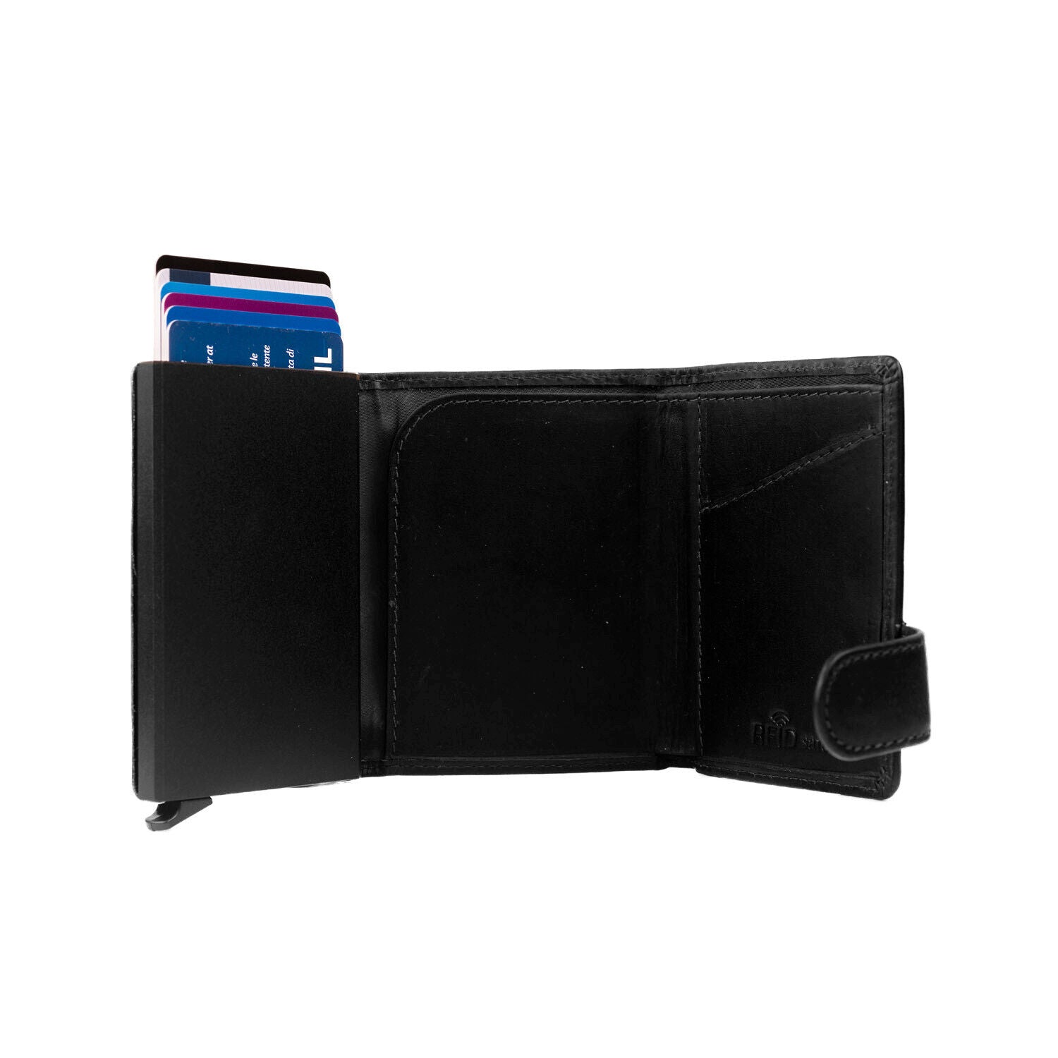 The Chesterfield Brand echt Leder Smart Wallet Kreditkartenetui Geldbörse Leicester schwarz