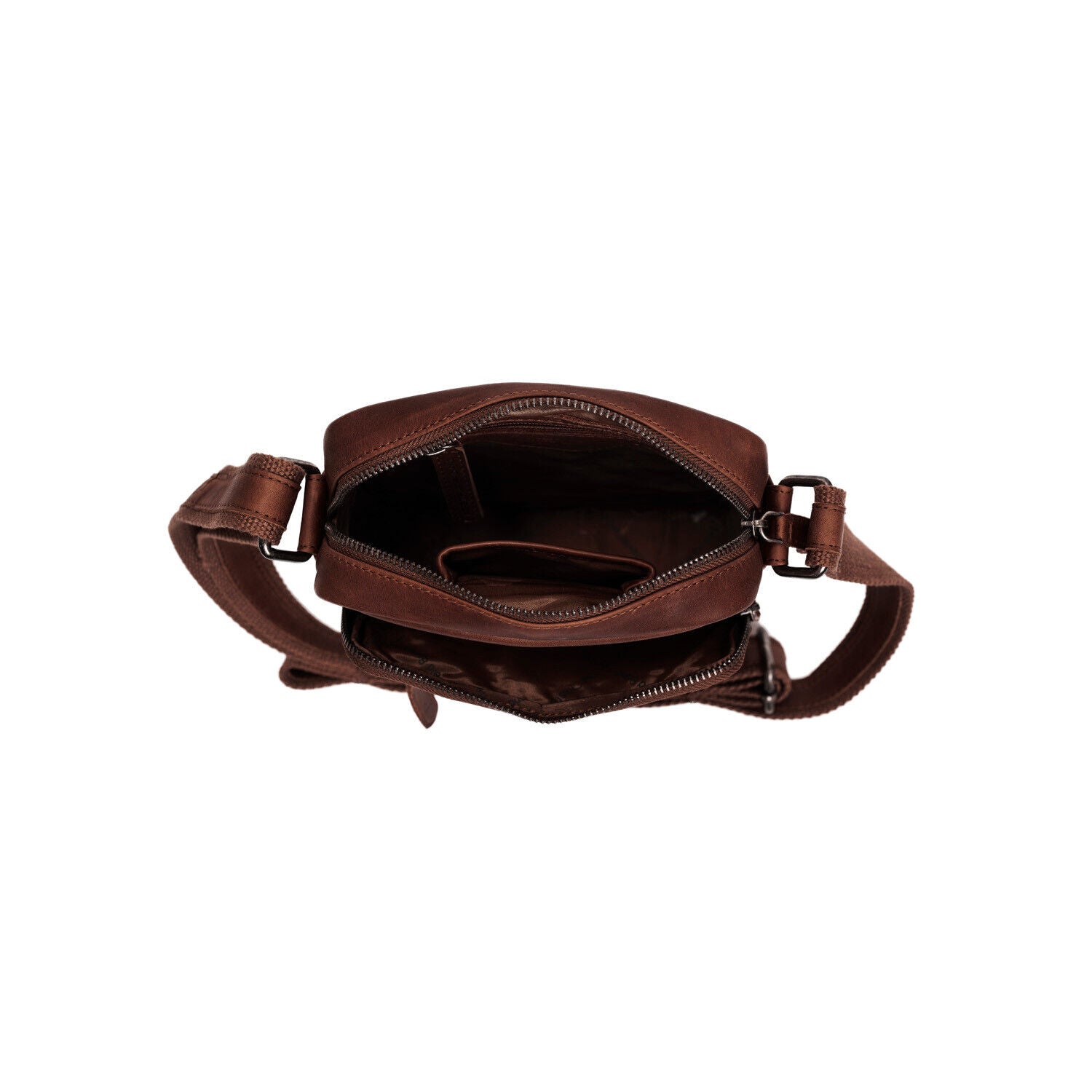 The Chesterfield Brand echt Leder Herren Schultertasche Umhängetasche Birmingham braun