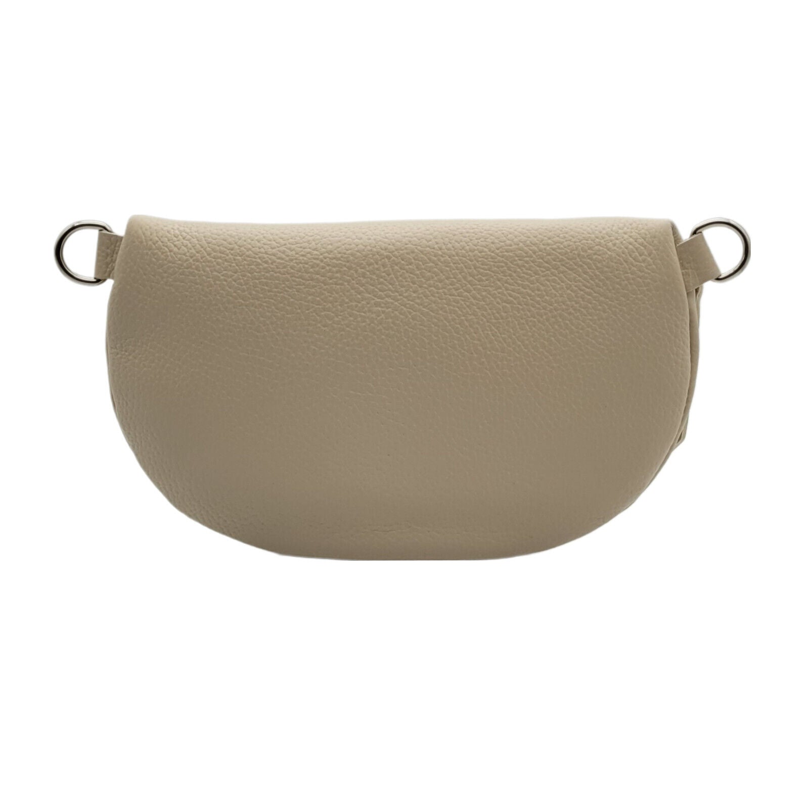 echt Leder Damen Crossbag Umhängetasche Schultertasche Handtasche made in Italy beige