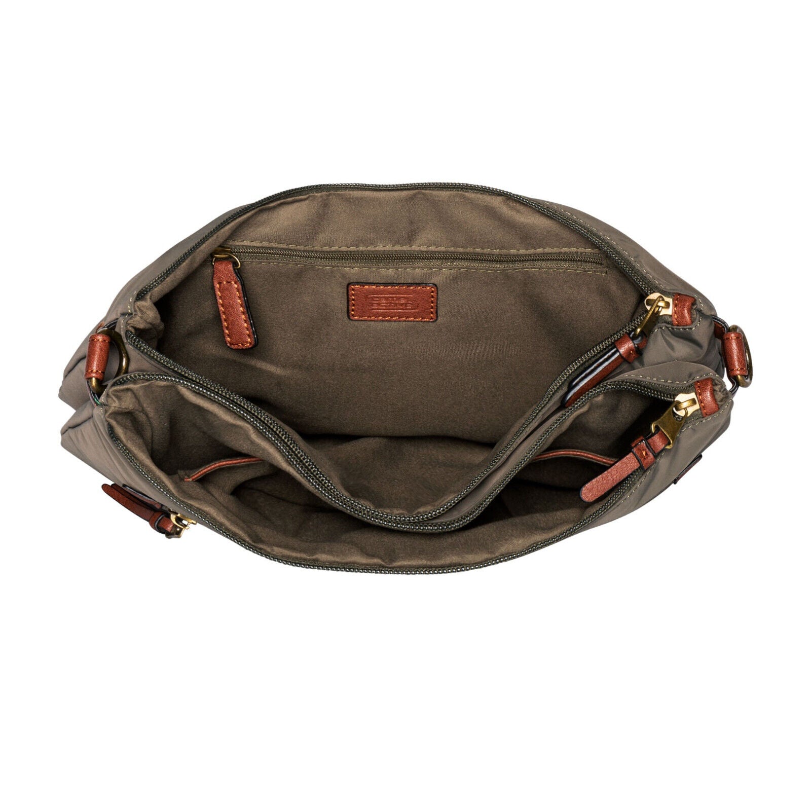 Camel Active Umhängetasche BARI M – Funktionale Tasche mit Fahrradbefestigung khaki