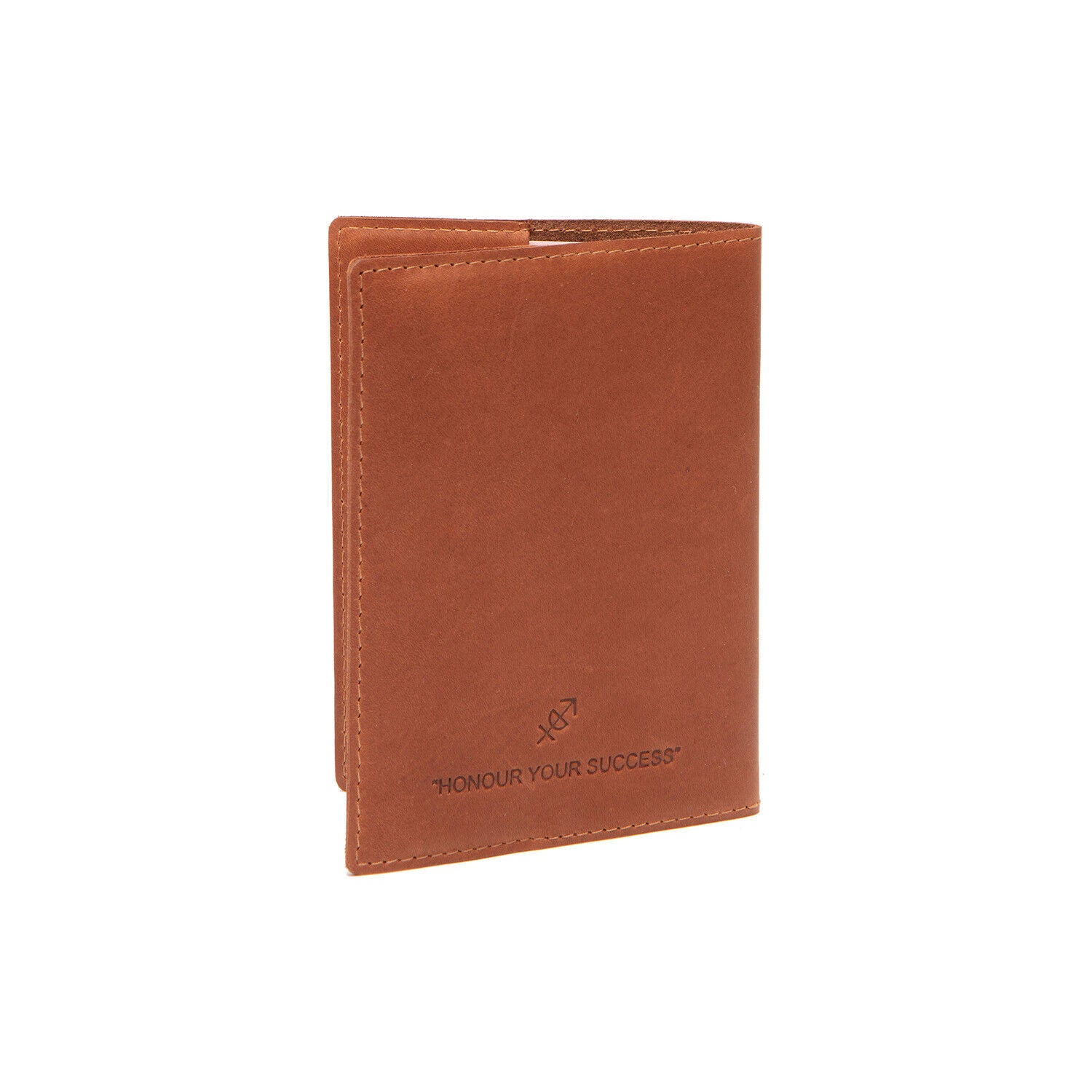 The Chesterfield Brand Passport Cover – Hochwertiges Reisepass-Etui aus 100% Rindsleder mit Weltkarten-Design cognac