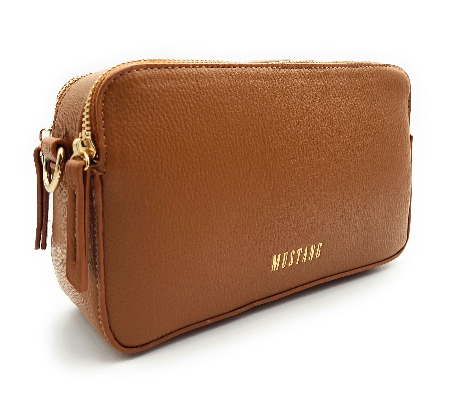 Mustang kleine Damen Handtasche Umhängetasche Crossbag "Amondans" cognac braun