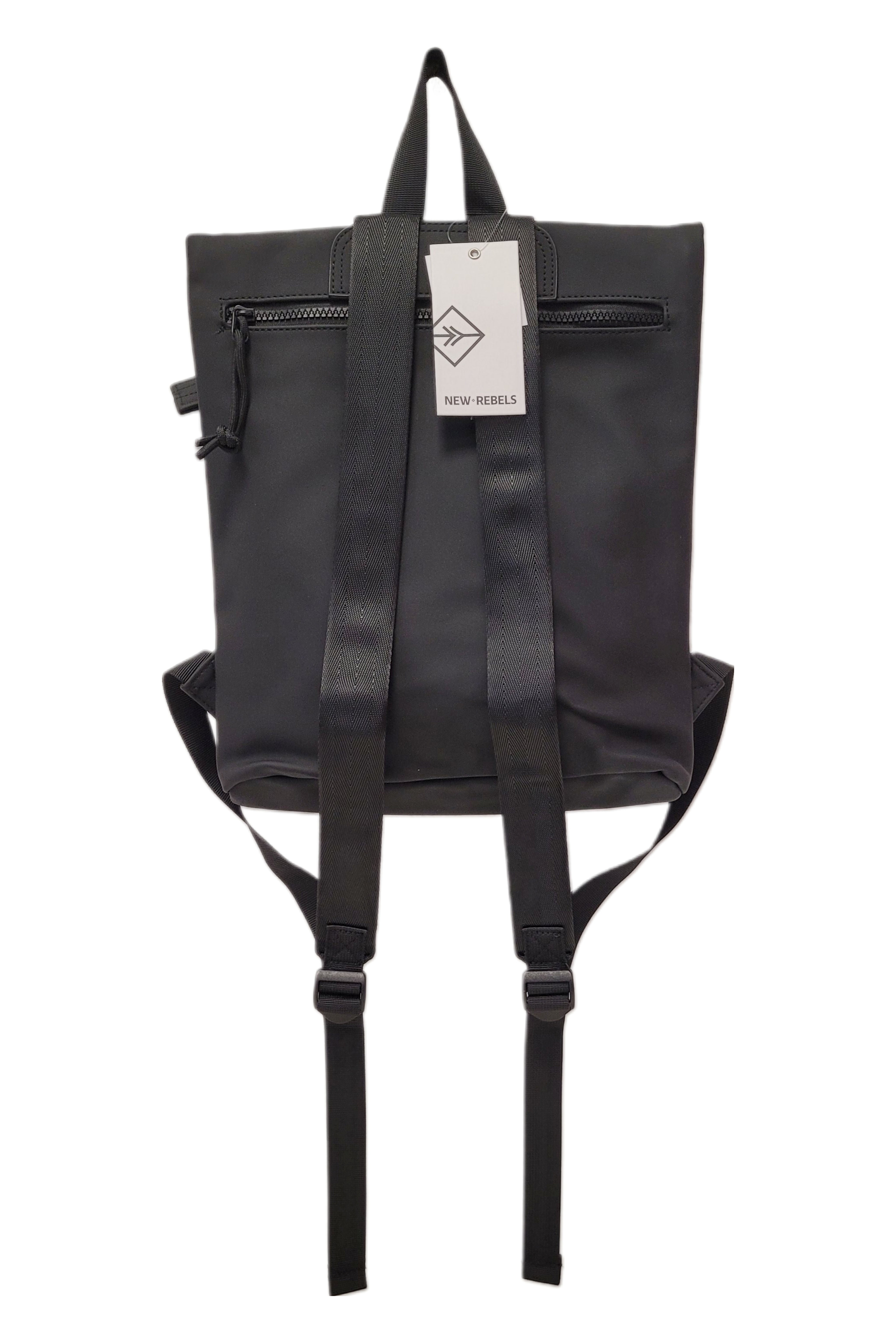 New Rebels Mart Roll Up Rolltop City Rucksack Los Angeles wasserabweisend schwarz