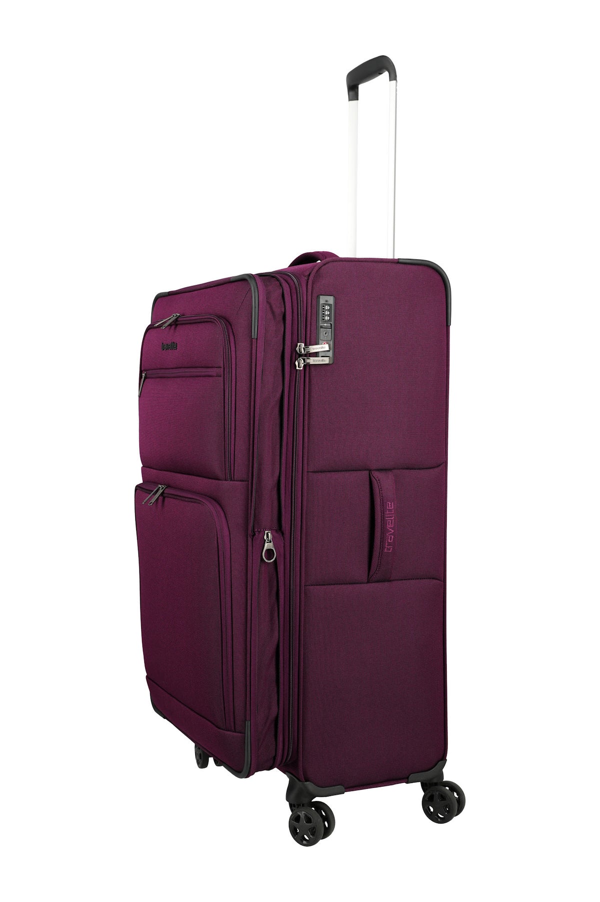 Travelite Cubis Trolley L erweiterbar 83 cm | 118–130 Liter berry