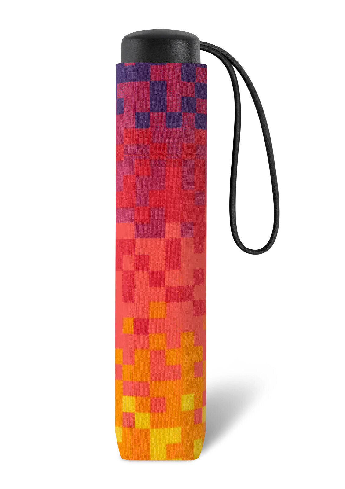 happy rain Regenschirm Taschenschirm Pixel Regenbogen