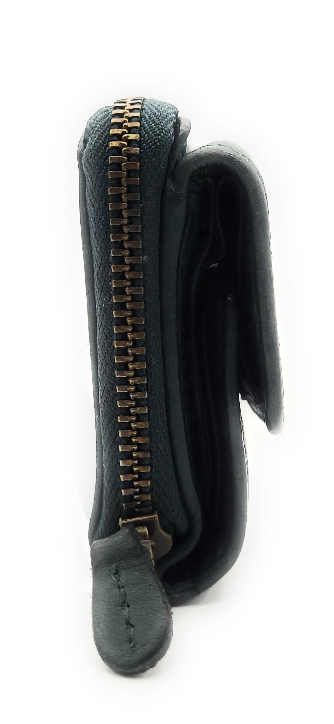 Hill Burry echt Leder Damen Mini Geldbörse Portemonnaie RFID Schutz Waschleder petrol