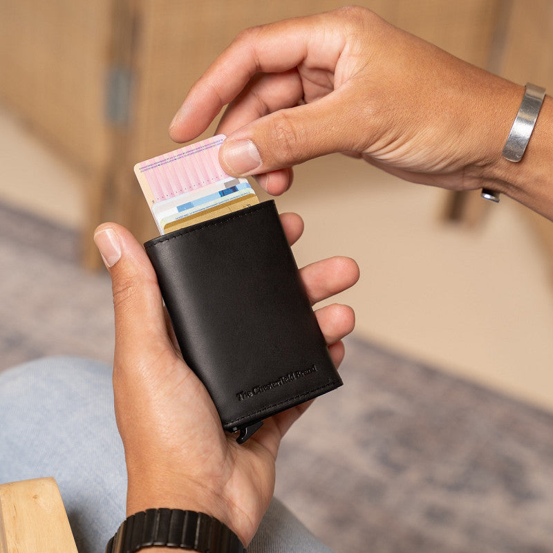 The Chesterfield Brand echt Leder Kreditkartenetui Geldbörse Palma schwarz