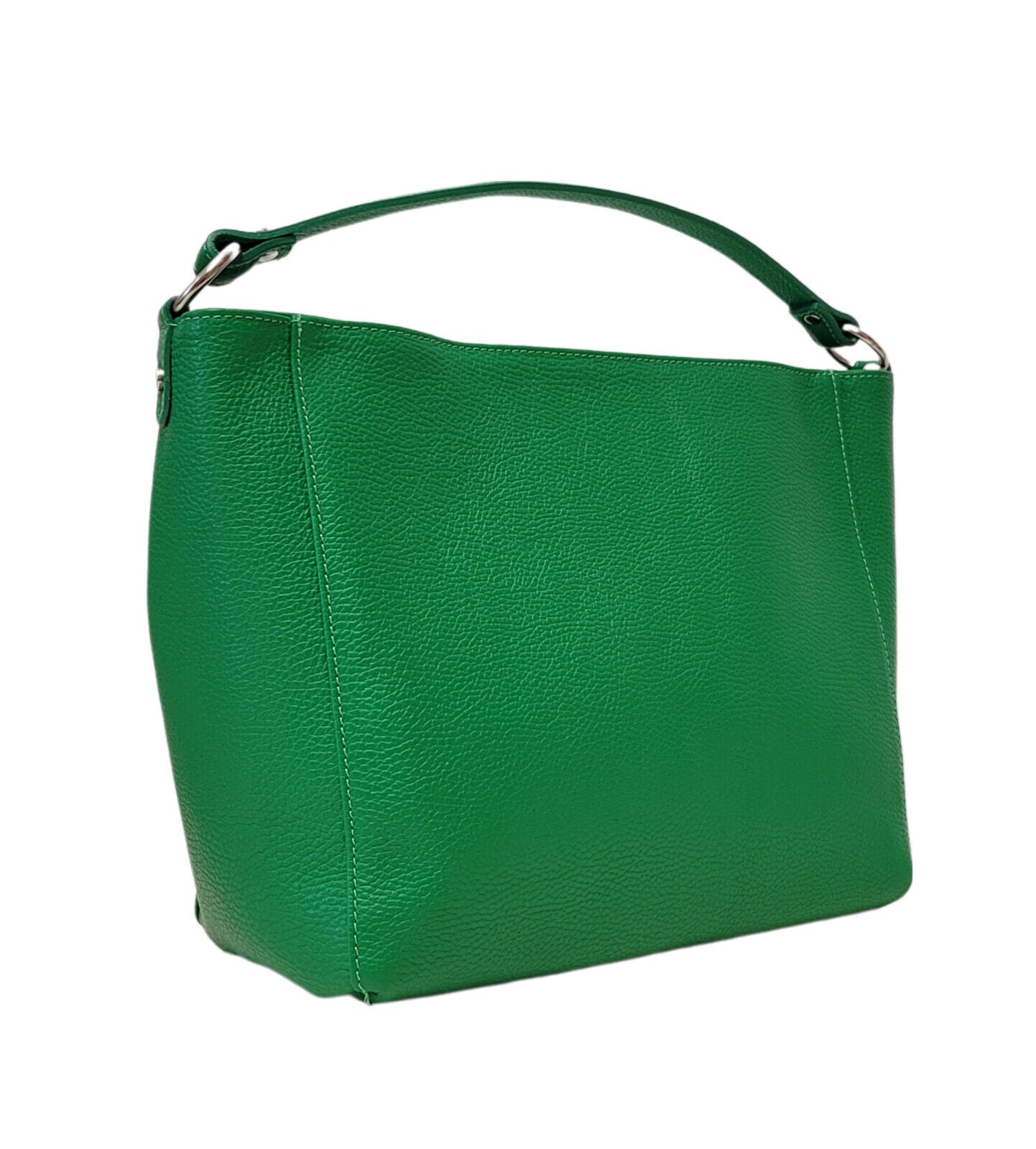echt Leder Damen Handtasche Umhängetasche Shopper Schultertasche "made in Italy" grün