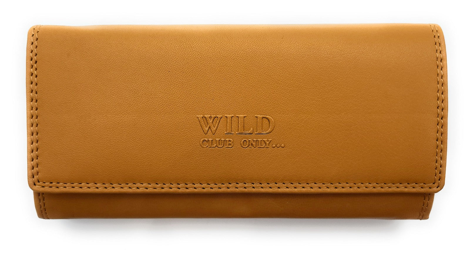 Hochwertige Damen Geldbörse aus Echtleder, RFID-geschützt, elegante Doppelnaht außen