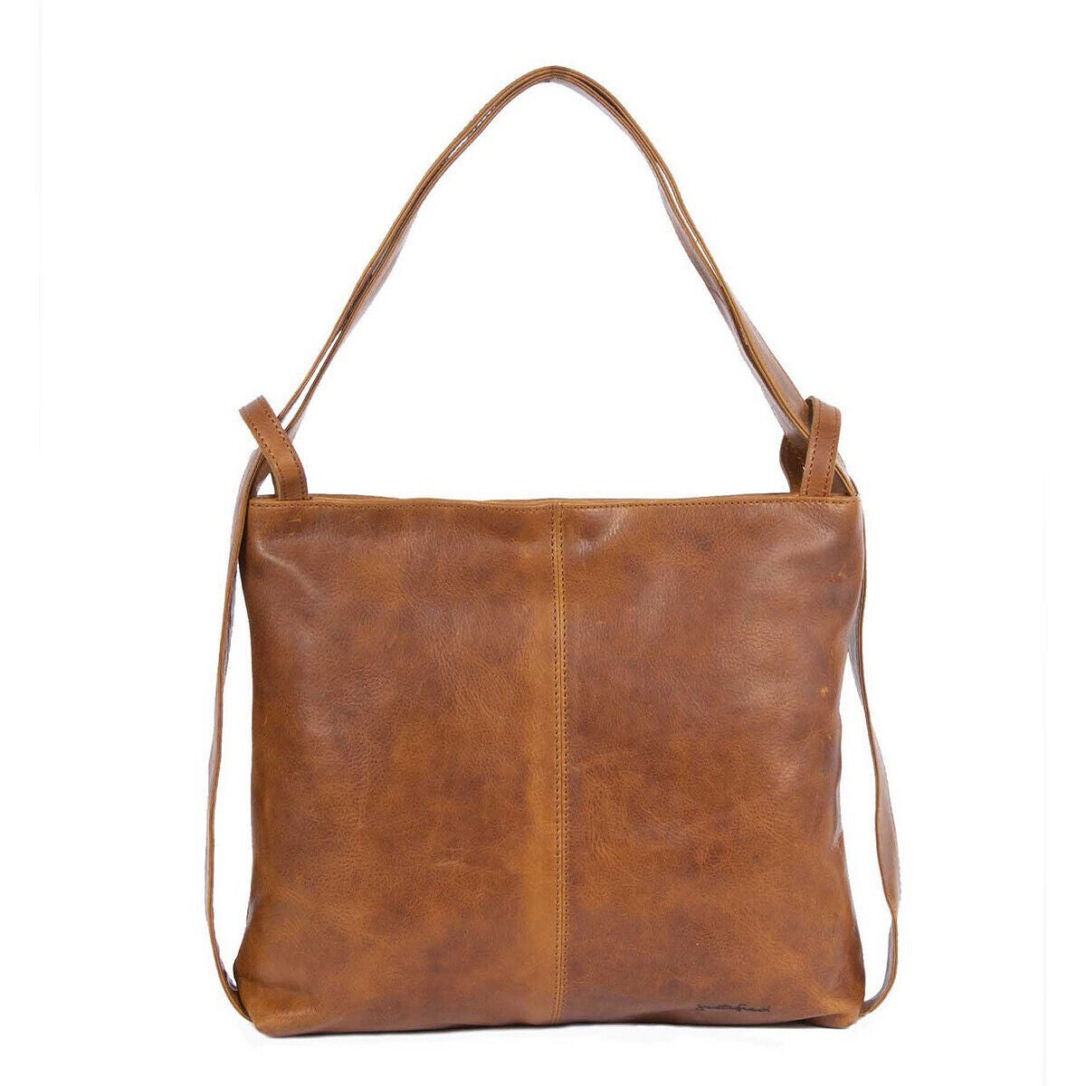 Justified Bags großer echt Leder Damen Shopper Handtasche Schultertasche Nynke vintage congac