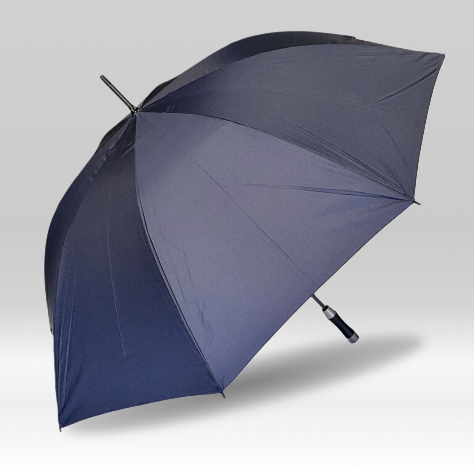XXL Regenschirm Partnerschirm Schirm Ø130cm Vollfiberglas Golfschirm sturmfest blau