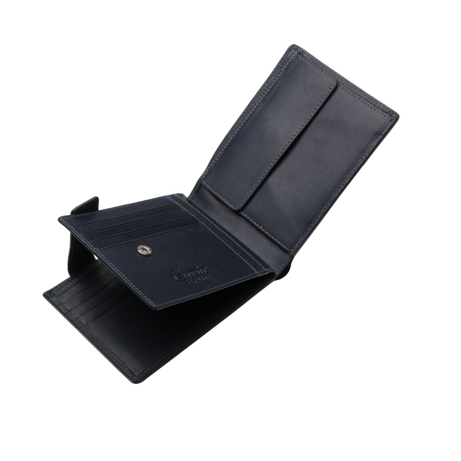 Esquire echt Leder Geldbörse Portemonnaie mit RFID Schutz schwarz