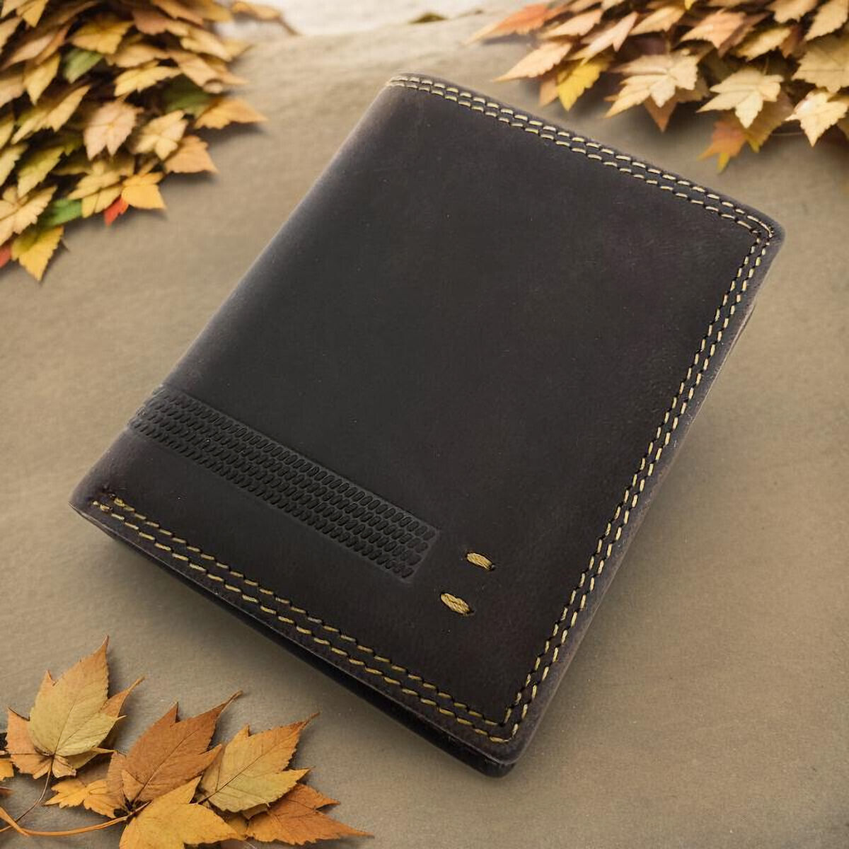 Jockey Club Basic kleine echt Leder Geldbörse Portemonnaie Geldbeutel mit RFID Schutz braun