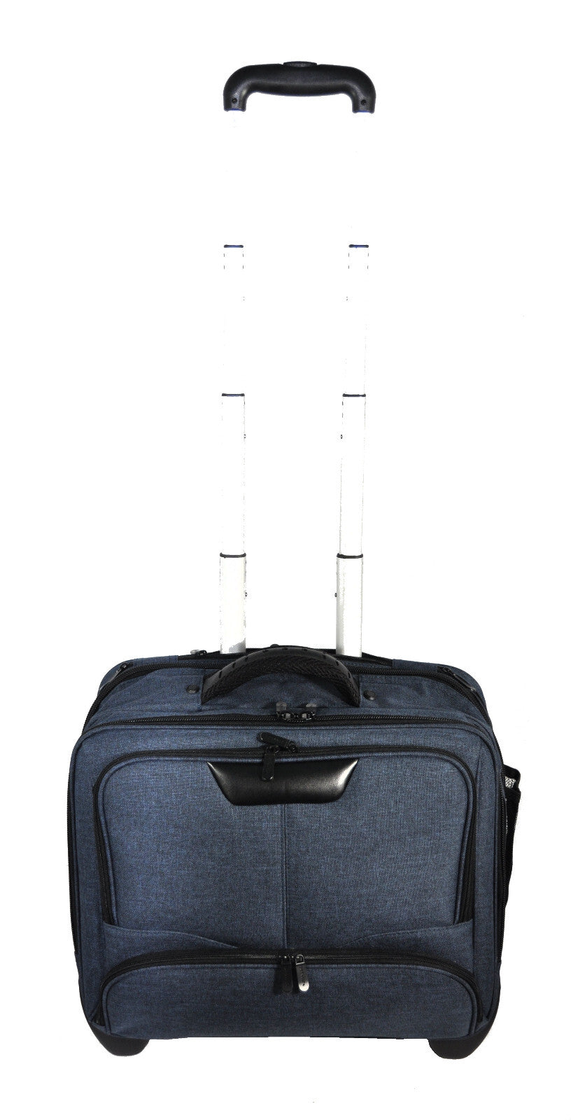 Dermata Business Notebook Trolley Laptop Pilotenkoffer Aktenkoffer bis 17" blau