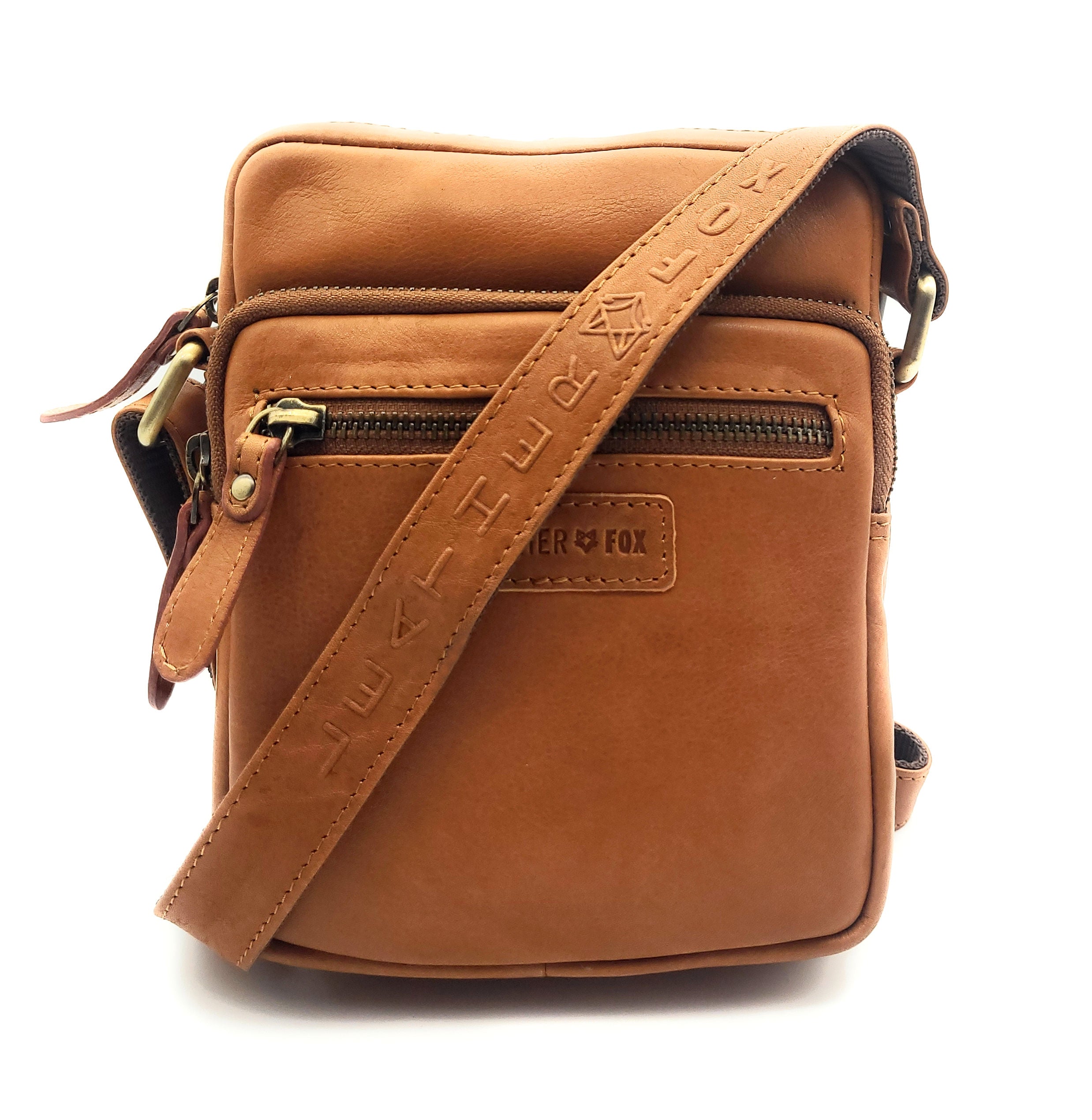 Leatherfox Echtleder Umhängetasche Hochformat – Kompakt & Stilvoll