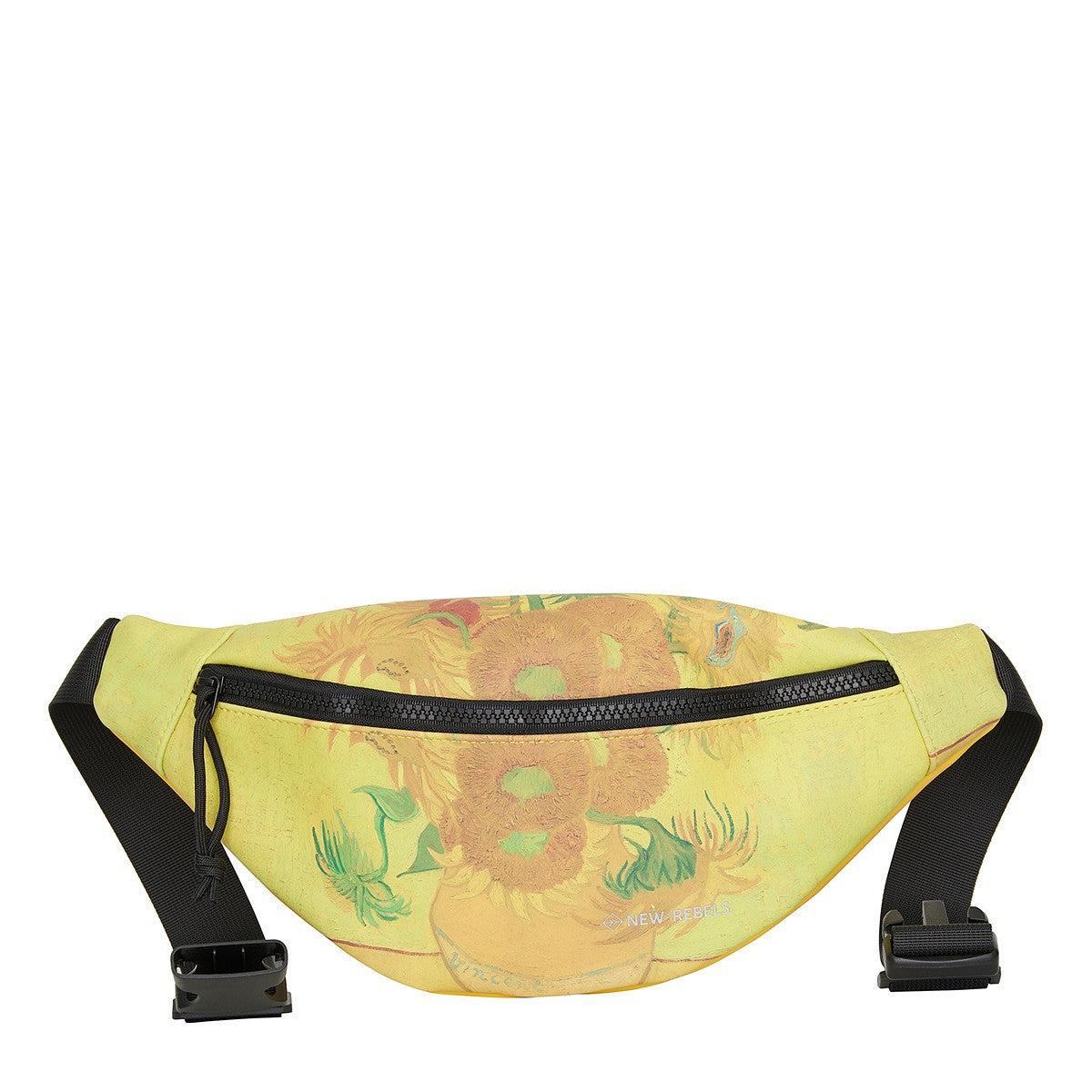New Rebels Brooklyn Waistbag – Bauchtasche mit Van Gogh Sonnenblumen, wasserabweisend & leicht
