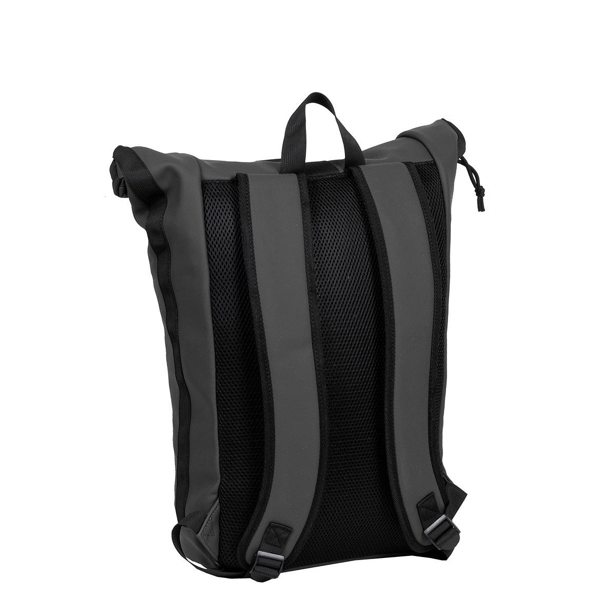 New Rebels New York Rolltop Rucksack Schwarz – wasserabweisend, 15" Laptopfach, 15 L