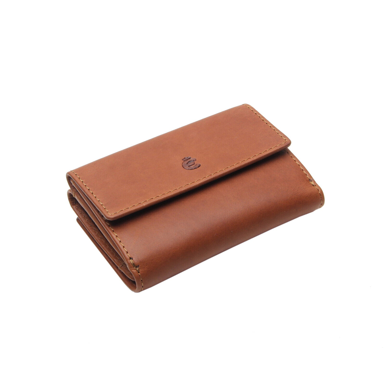 Esquire kleine echt Leder Geldbörse Portemonnaie mit RFID Schutz "Dallas" braun