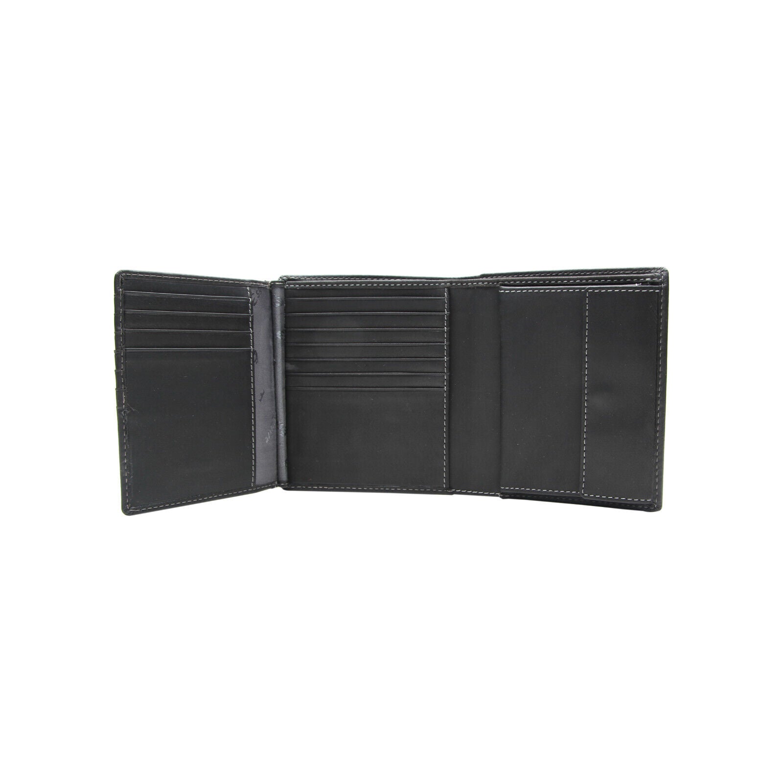 Esquire echt Leder Geldbörse Portemonnaie RFID Schutz 22 Kartenfächer schwarz