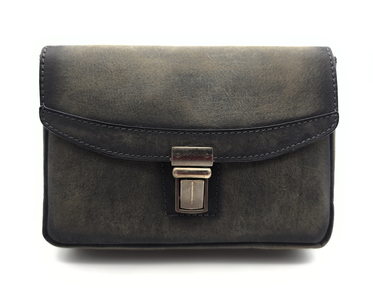 Jockey Club Leder-Gürteltasche aus Hunterleder in Vintage-Optik
