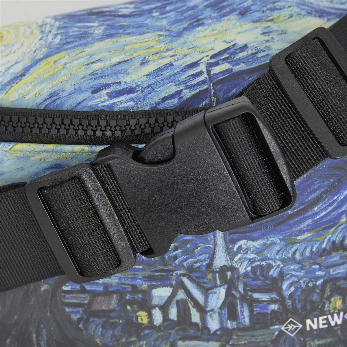 New Rebels Brooklyn Waistbag – Bauchtasche mit Van Gogh Sternennacht, wasserabweisend & leicht