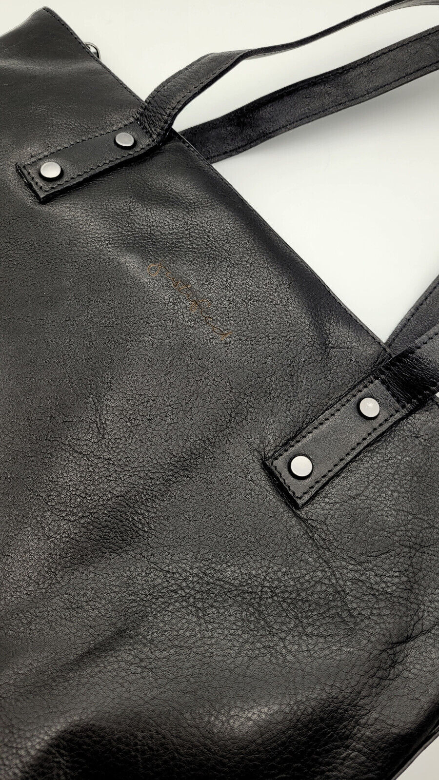 großer echt Leder Damen Shopper Handtasche Schultertasche Penelope schwarz