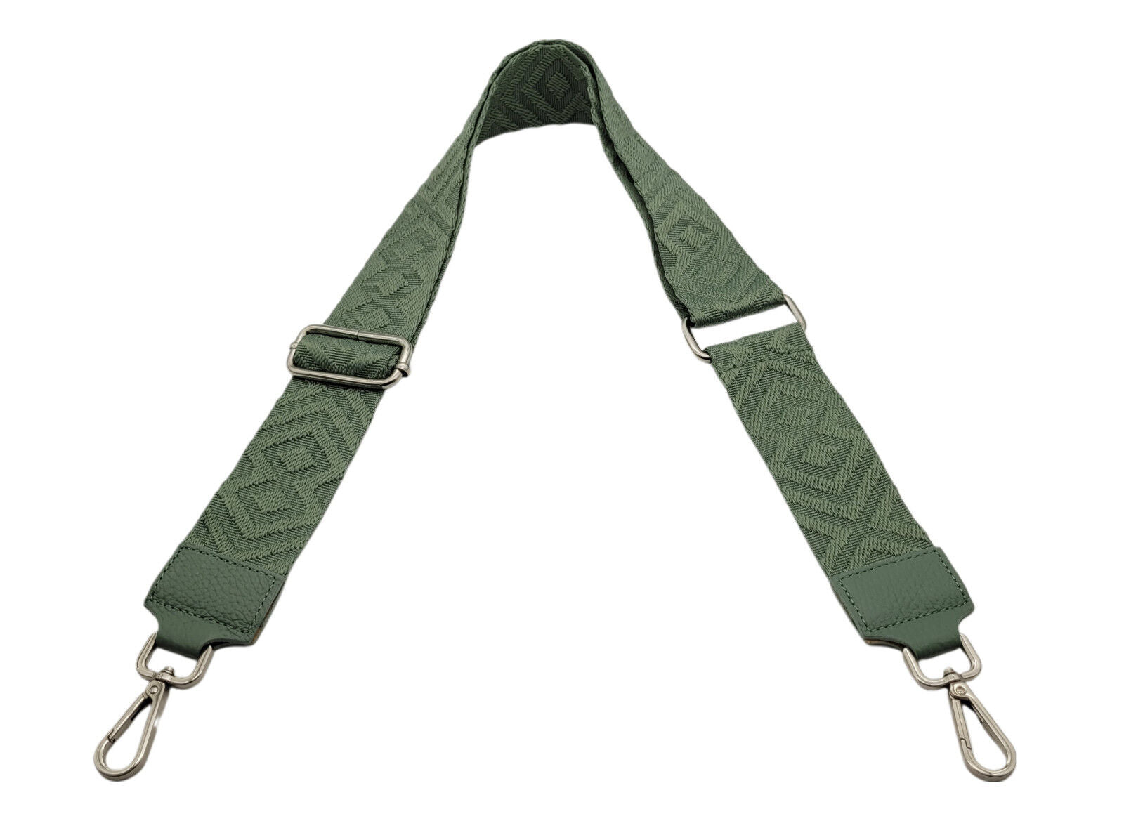 Ersatz Taschengurt Schultergurt Tragegurt Schulterriemen 5cm made in Italy grün Echtleder Enden