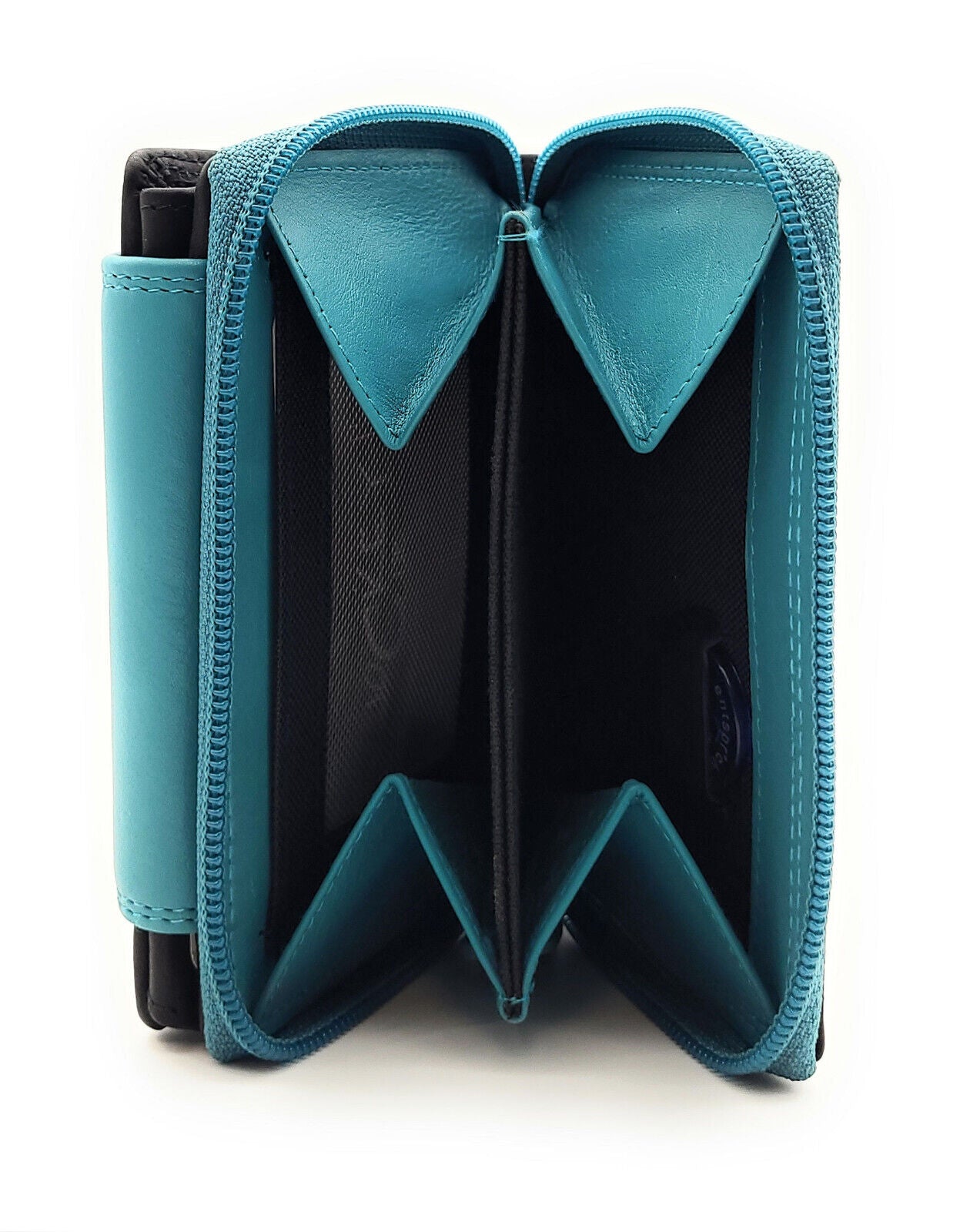 Jockey Club echt Leder Damen Geldbörse Portemonnaie Geldbeutel viele Fächer RFID Schutz schwarz blau