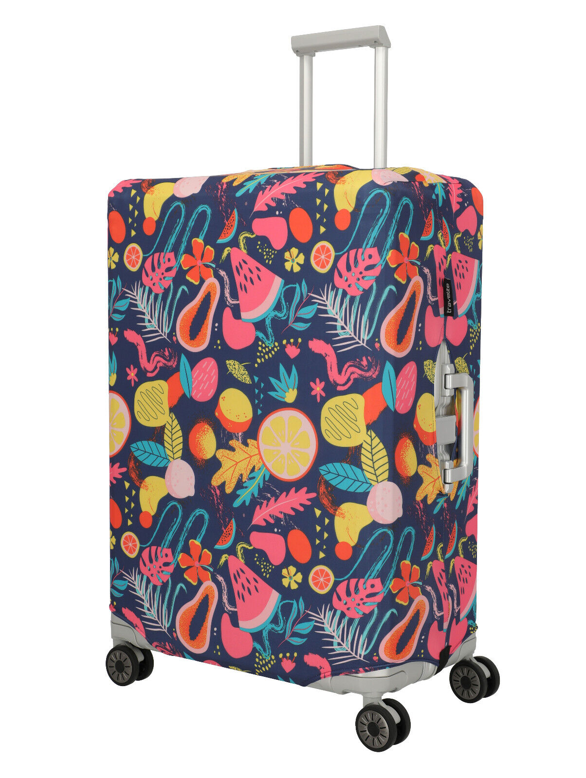 Travelite Kofferschutzhülle Kofferhülle L für große Koffer bis max 77x52x29cm Obst