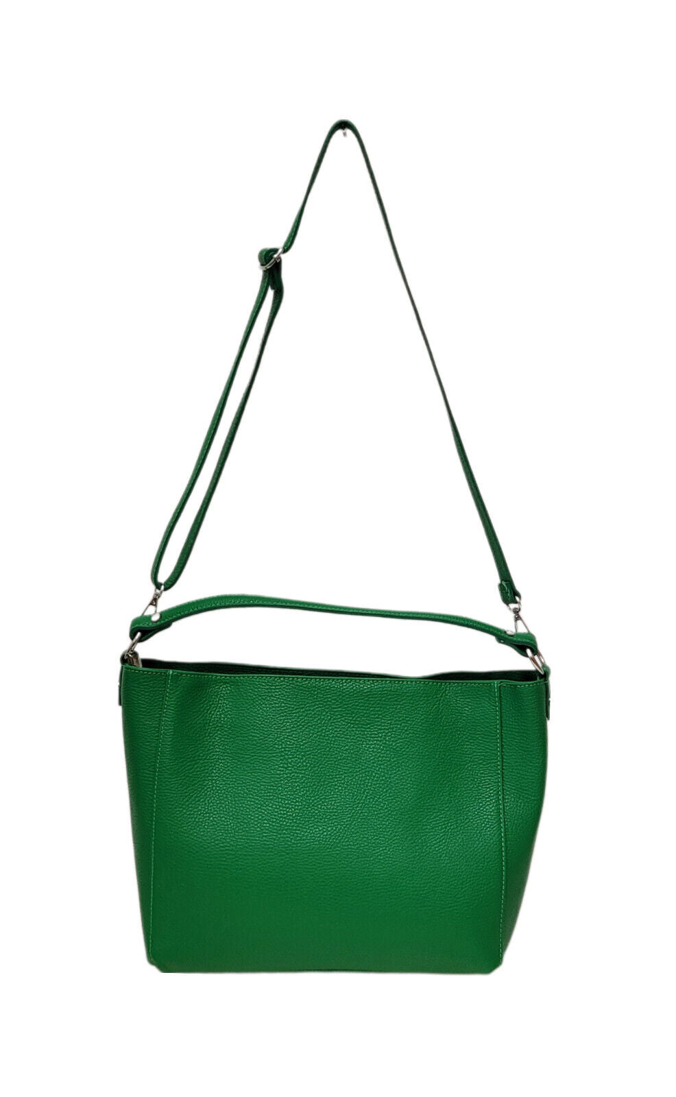 echt Leder Damen Handtasche Umhängetasche Shopper Schultertasche "made in Italy" grün