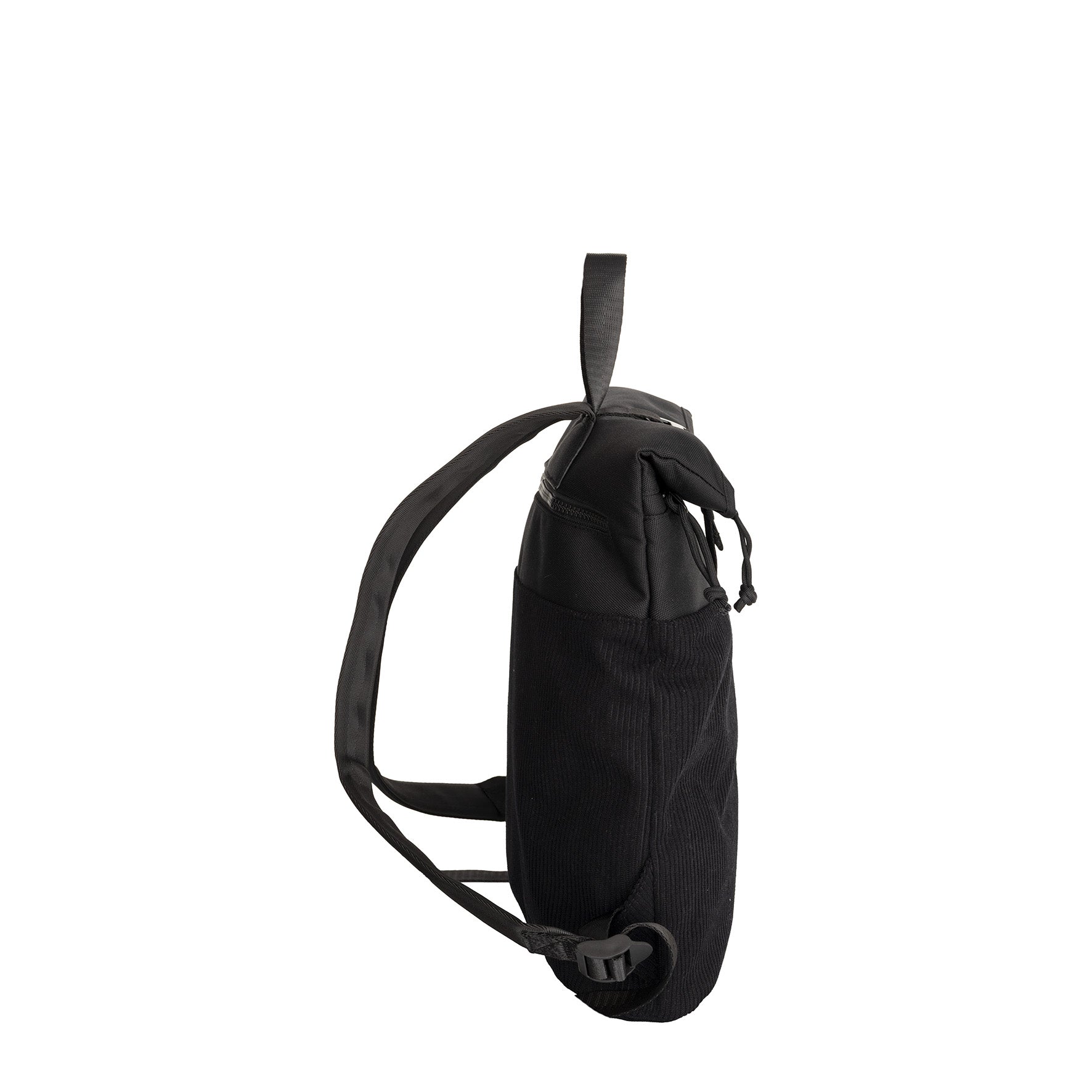 New Rebels Ribbi Roll Up Rolltop City Rucksack Los Angeles Kordoptik schwarz