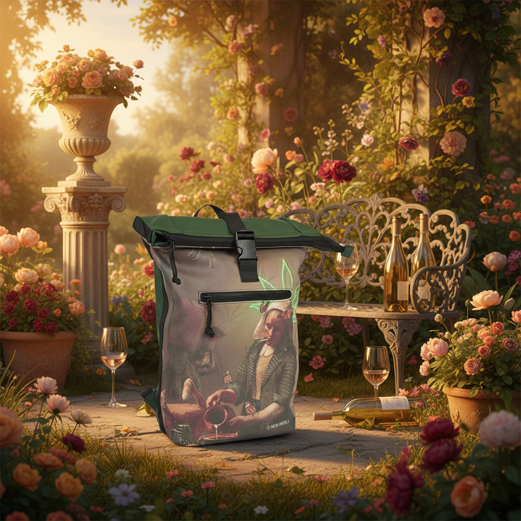 New Rebels New York Milkmaid Rucksack – Rolltop, wasserabweisend, 15" Laptopfach