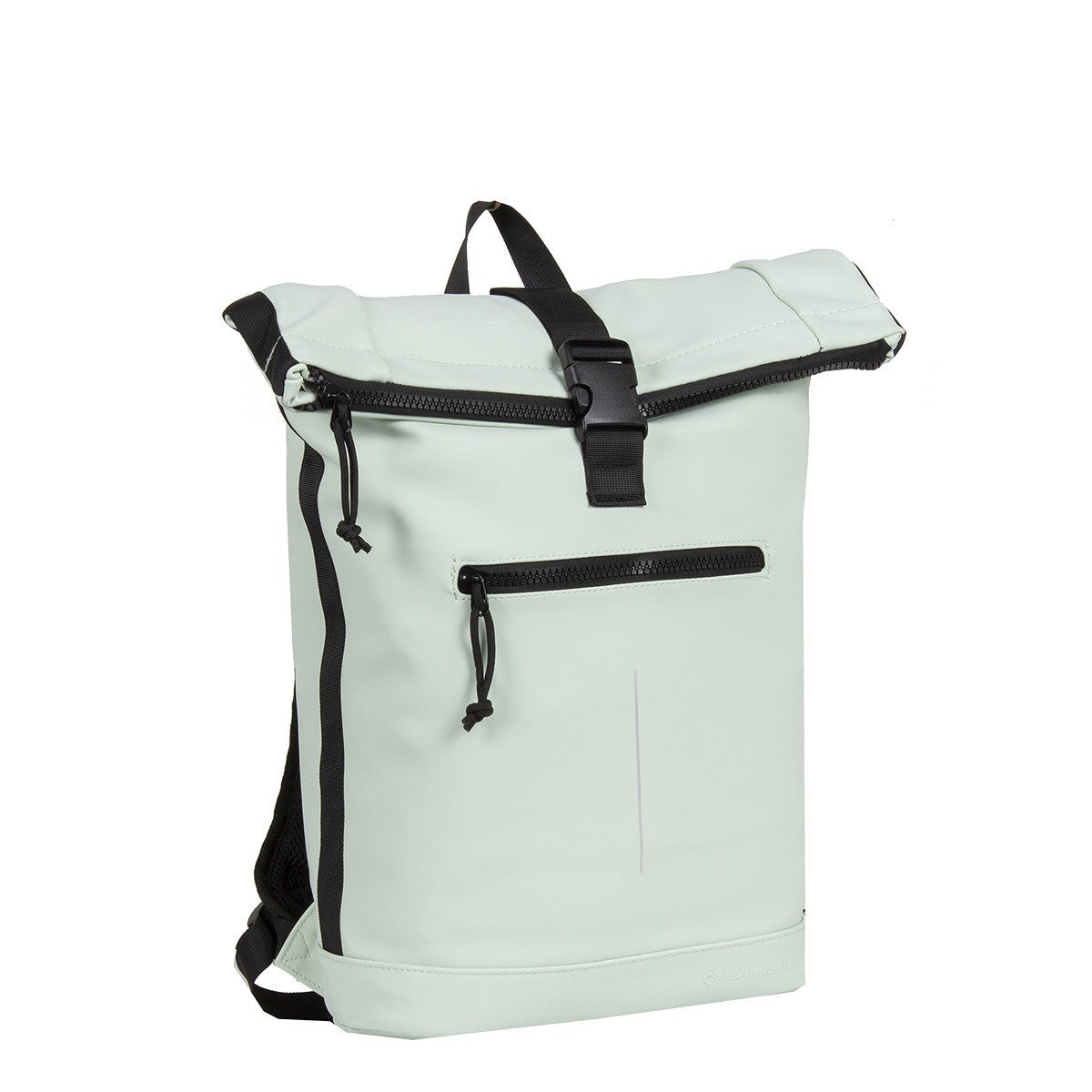 New Rebels New York Rolltop Rucksack Mint Grün – wasserabweisend, 15" Laptopfach, 15 L