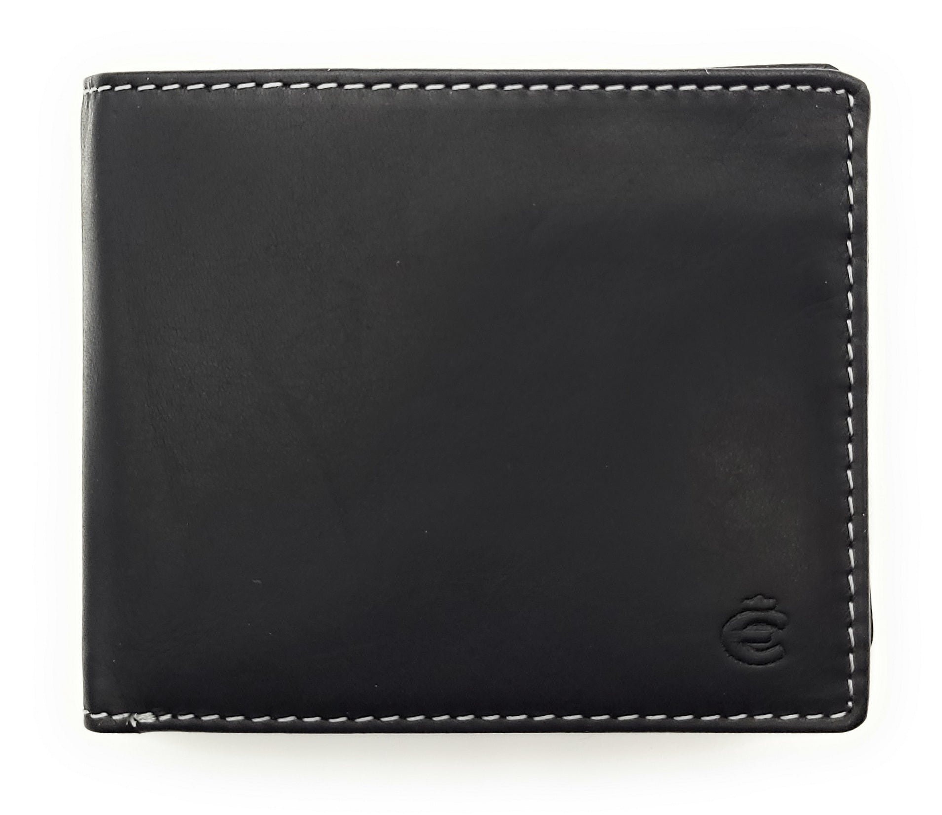 Esquire kompakte echt Leder Geldbörse Portemonnaie mit RFID Schutz "Dallas" schwarz