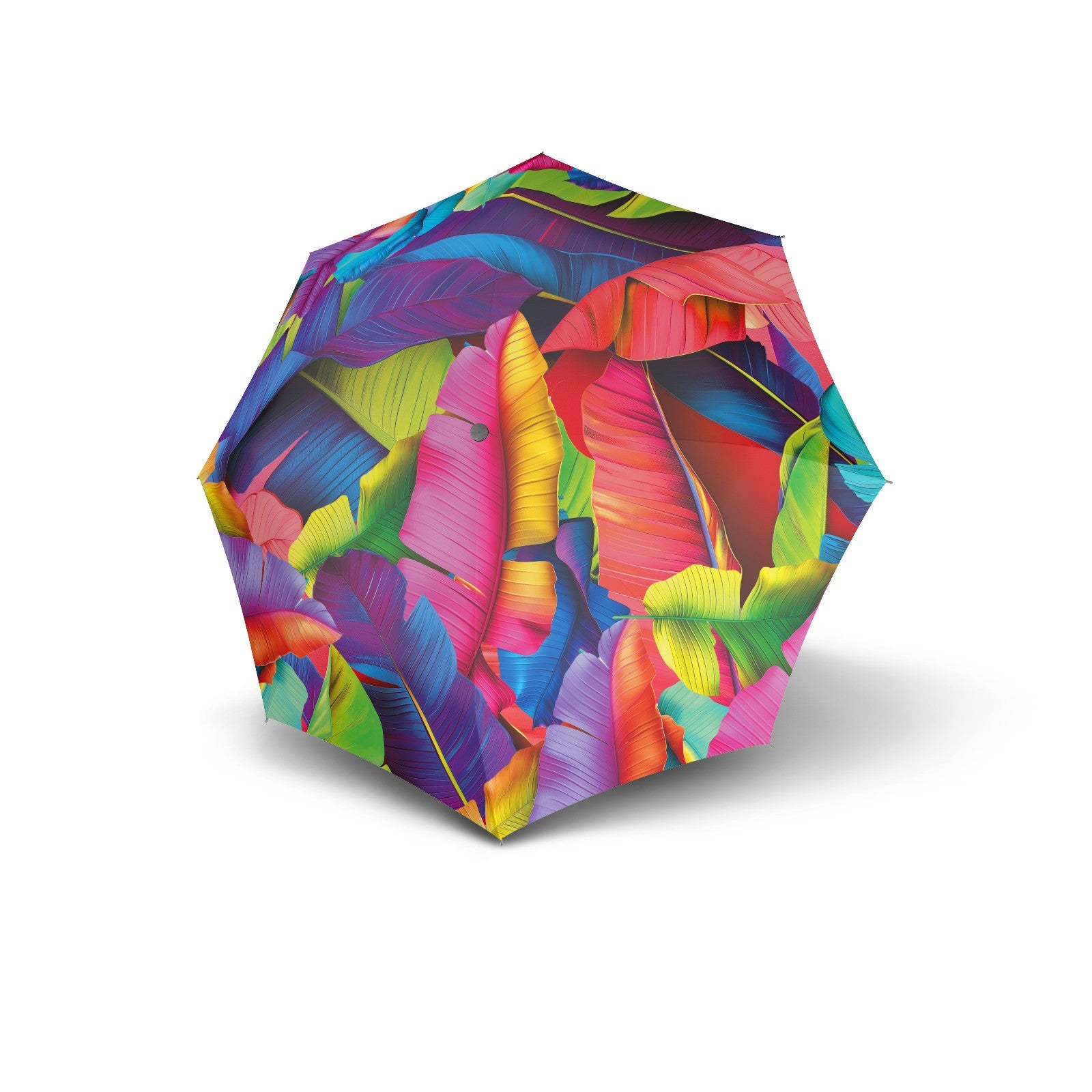 Knirps T.200 Duomatic Regenschirm Taschenschirm Schirm sturmfest palm multicolor