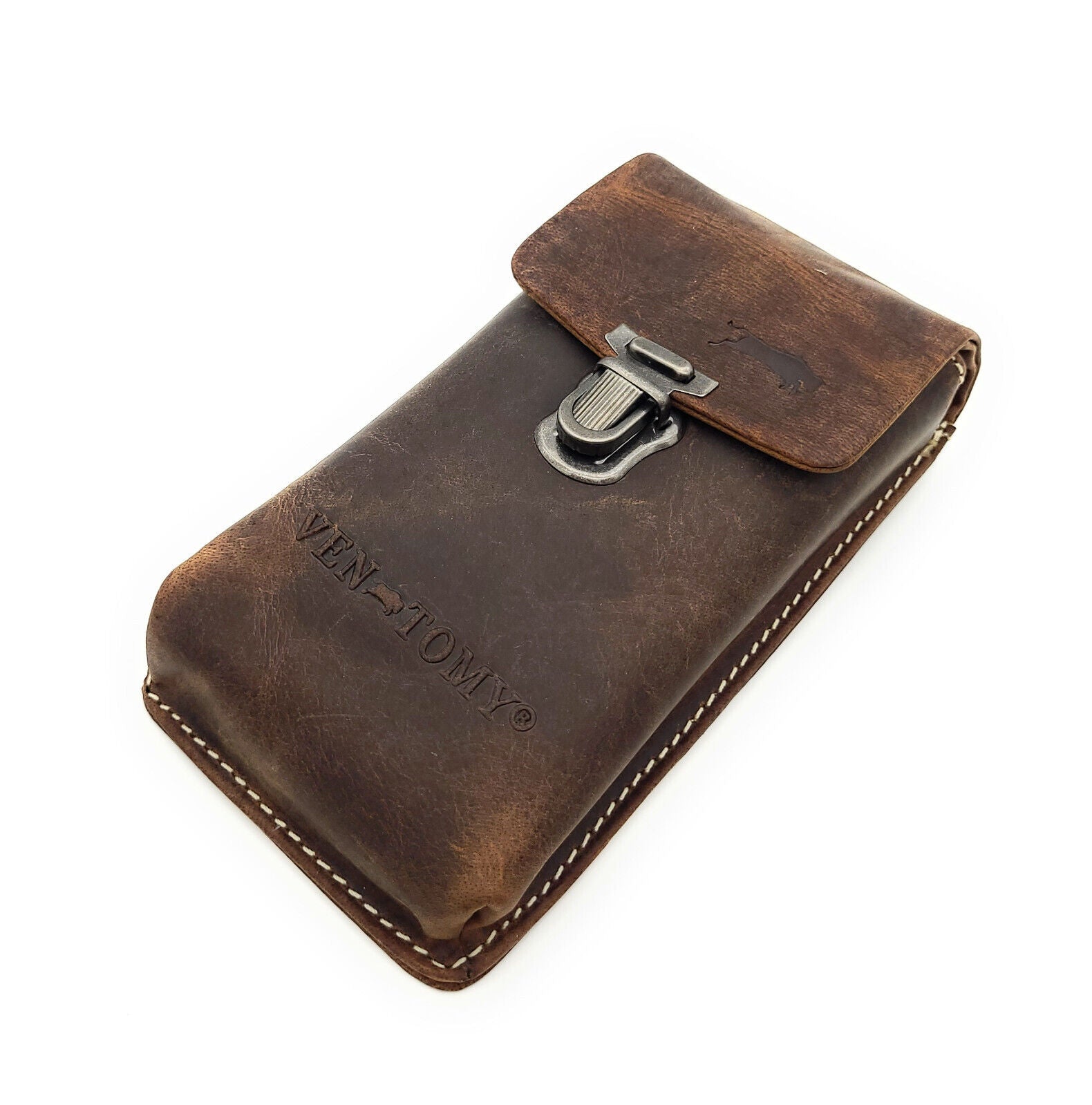 Ven Tomy kleine echt Leder Gürteltasche Bikertasche Hüfttasche Hochformat Hunterleder