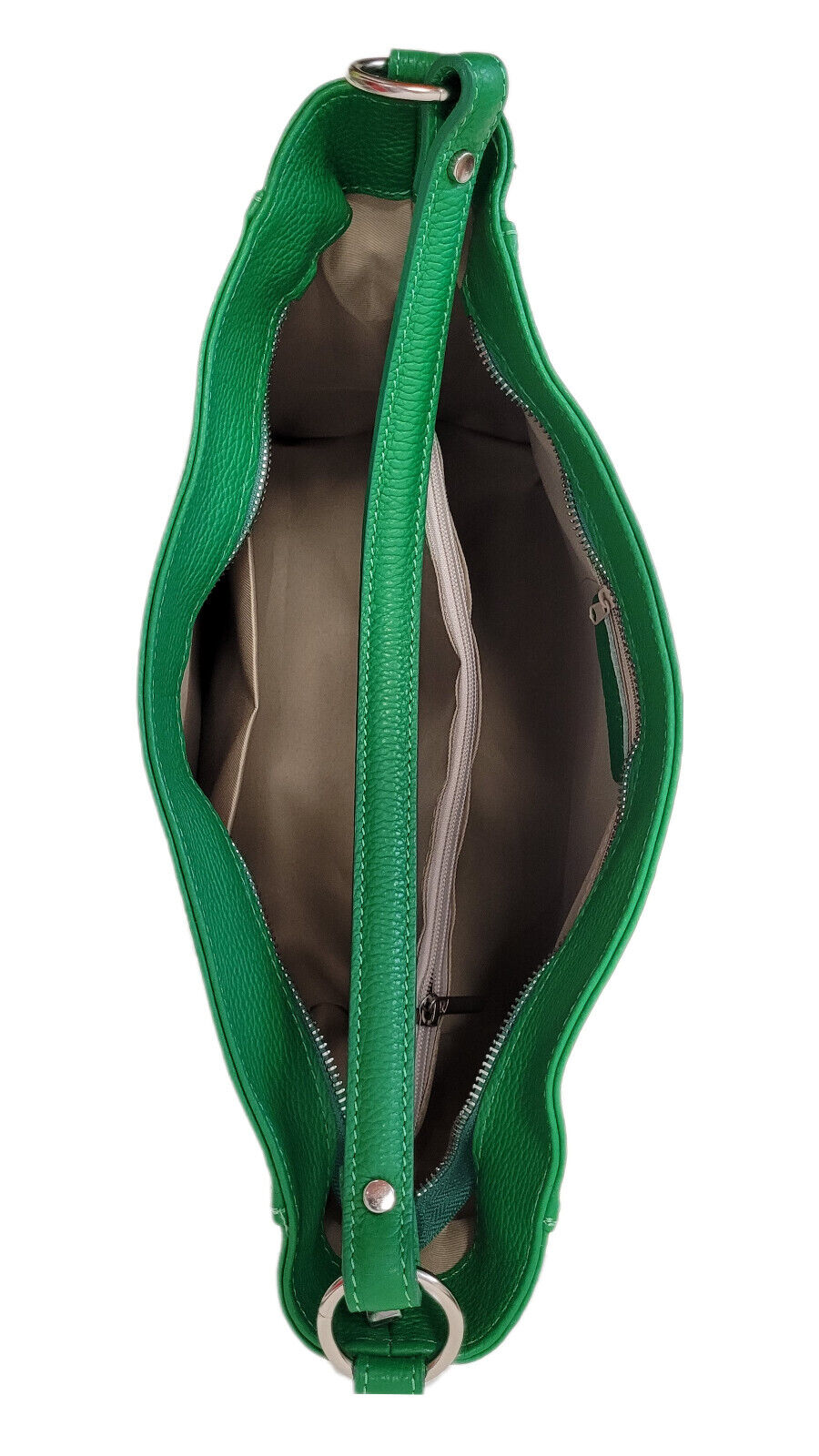 echt Leder Damen Handtasche Umhängetasche Shopper Schultertasche "made in Italy" grün