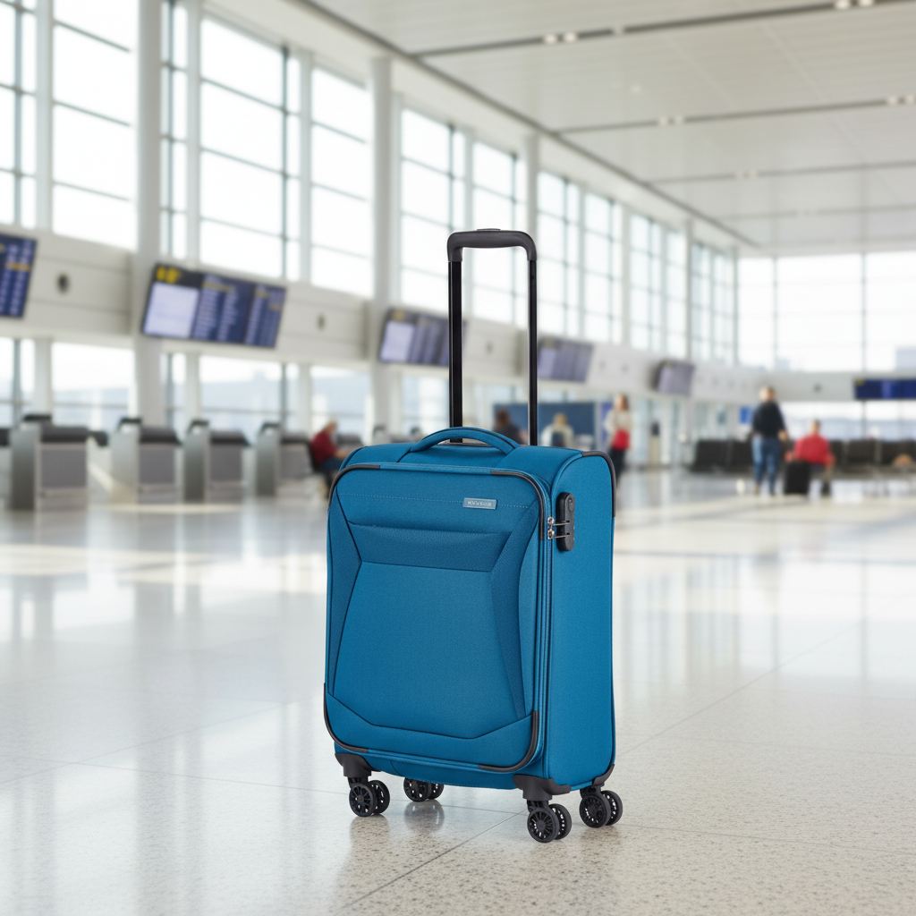 Travelite Chios Reisekoffer Trolley Bord-Koffer 55cm Handgepäck Bordgepäck 4Rad petrol