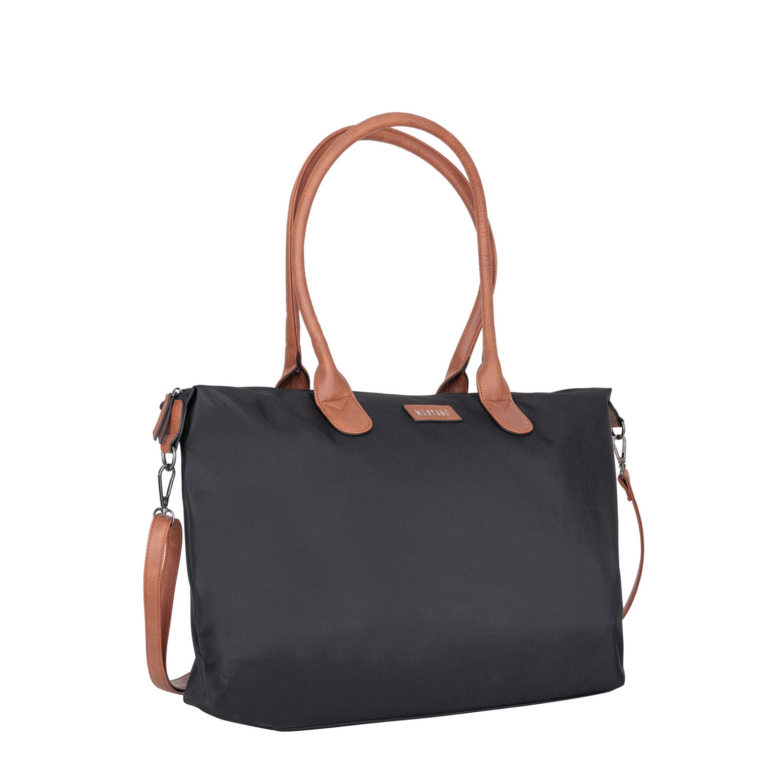 Mustang großer Damen Shopper Handtasche Umhängetasche "Limnos" schwarz