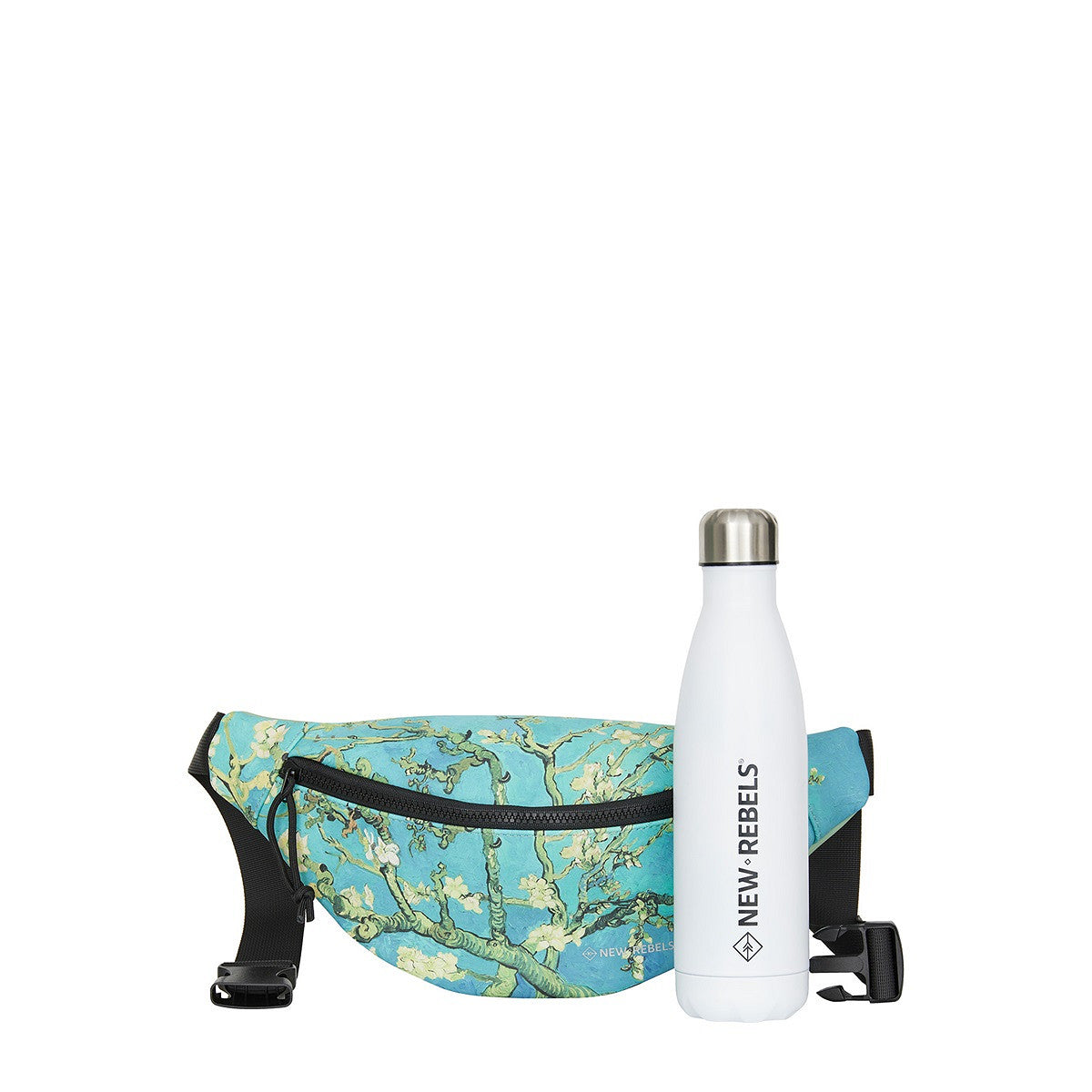 New Rebels Brooklyn Waistbag – Bauchtasche Van Gogh Mandelbaumzweige, wasserabweisend & leicht