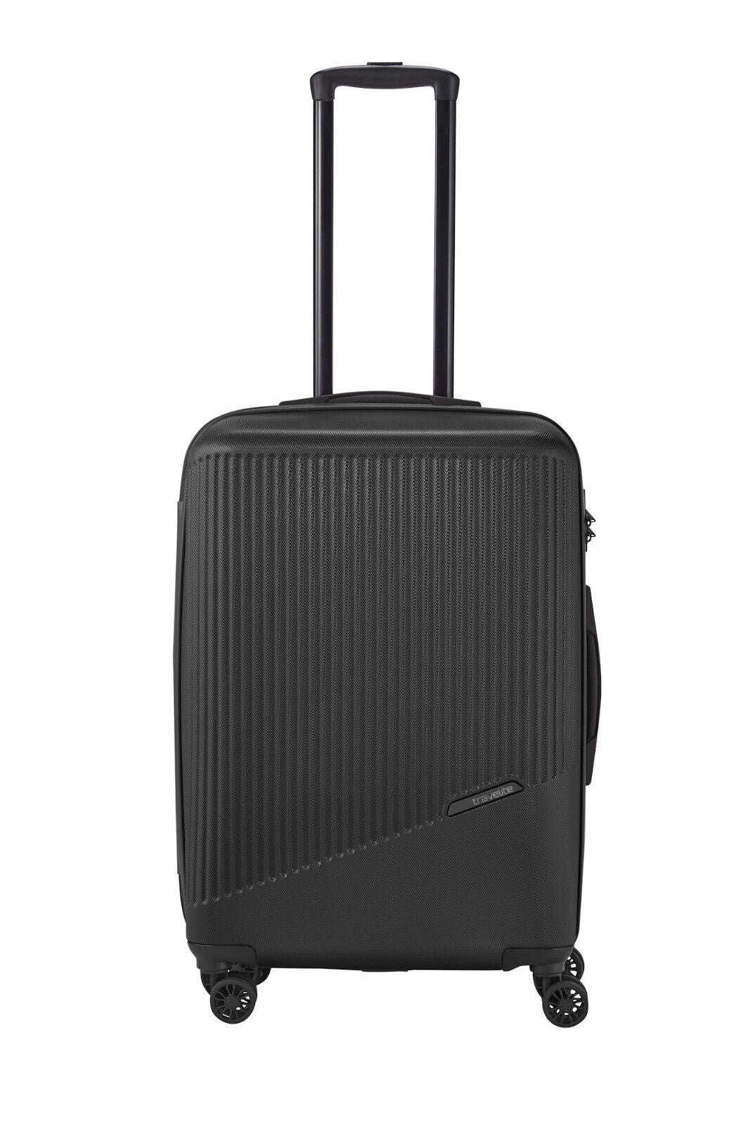 Travelite Bali Reisekoffer M Trolley Koffer 67cm 4 Rad / Rollen TSA Hartschale schwarz