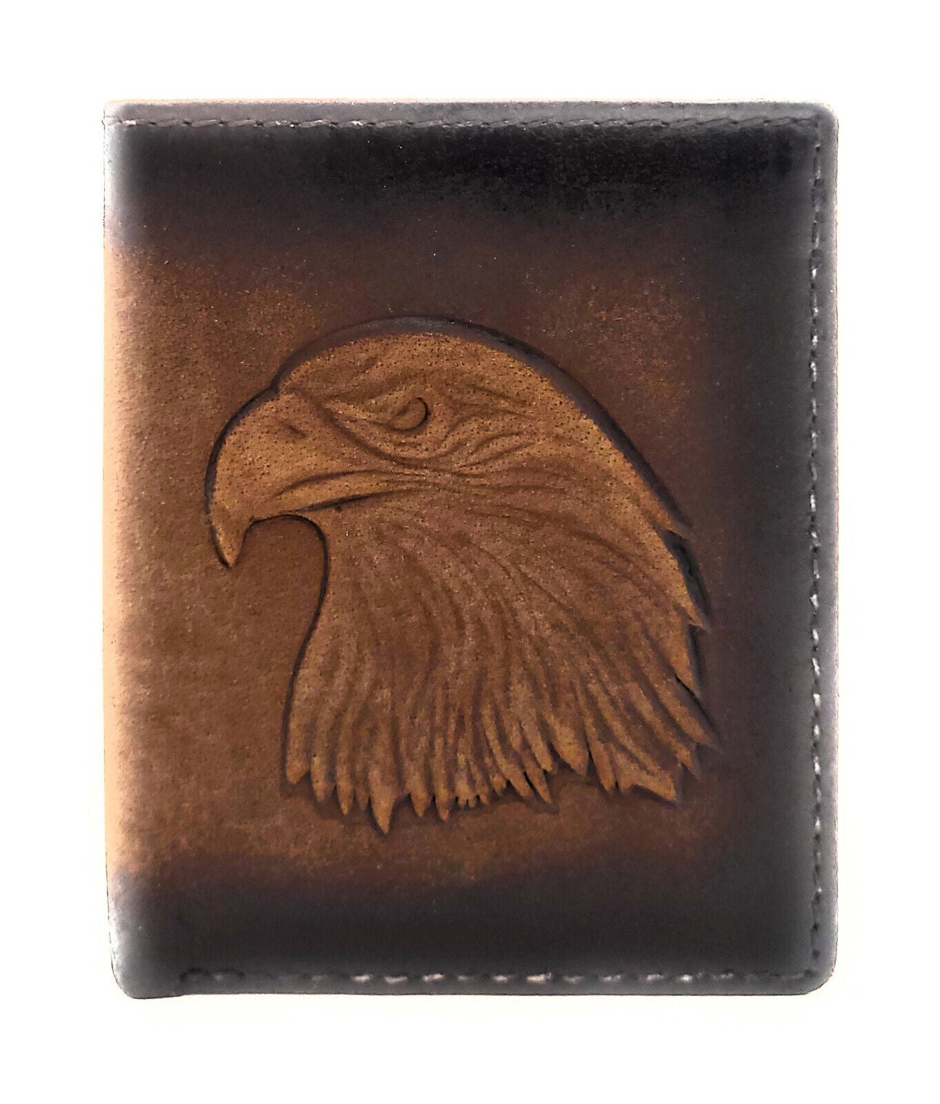 Jockey Club echt Leder Mini Geldbörse Portemonnaie 3D Adler mit RFID NFC Schutz