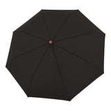 doppler nachhaltiger Regenschirm Taschenschirm Nature Mini black schwarz