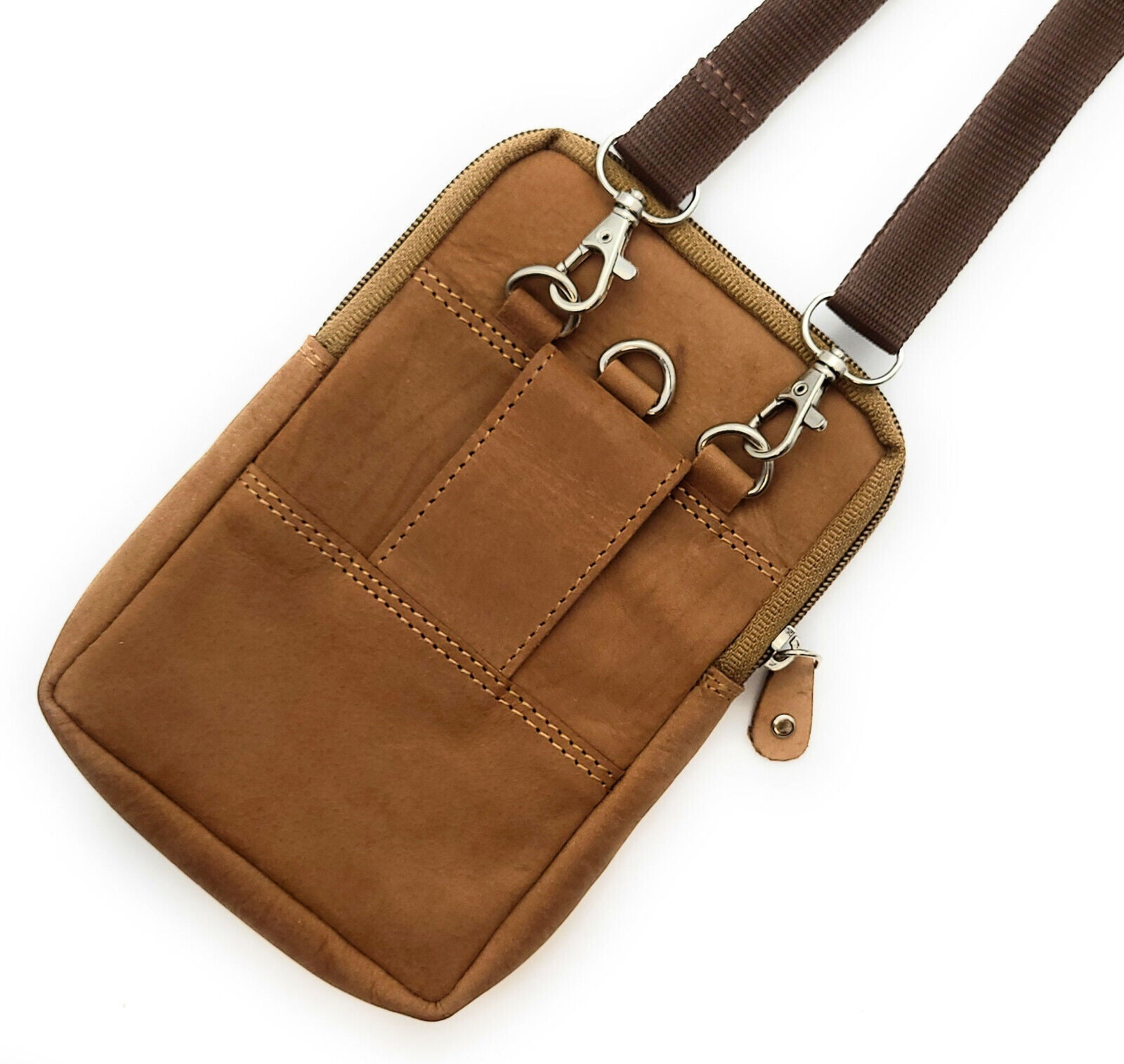 Lemasi echt Leder Bauchtasche Hüfttasche Gürteltasche Crossbag Umhängetasche Hunterleder