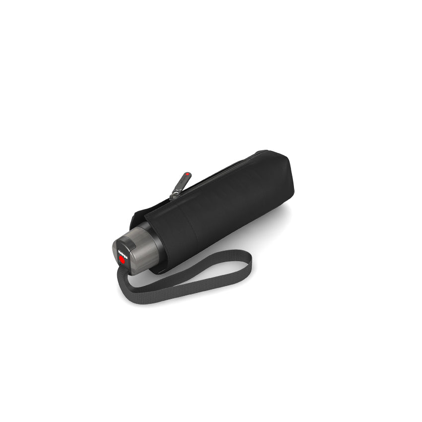 Knirps T.010 Small Manual Regenschirm Taschenschirm Mini Schirm black schwarz