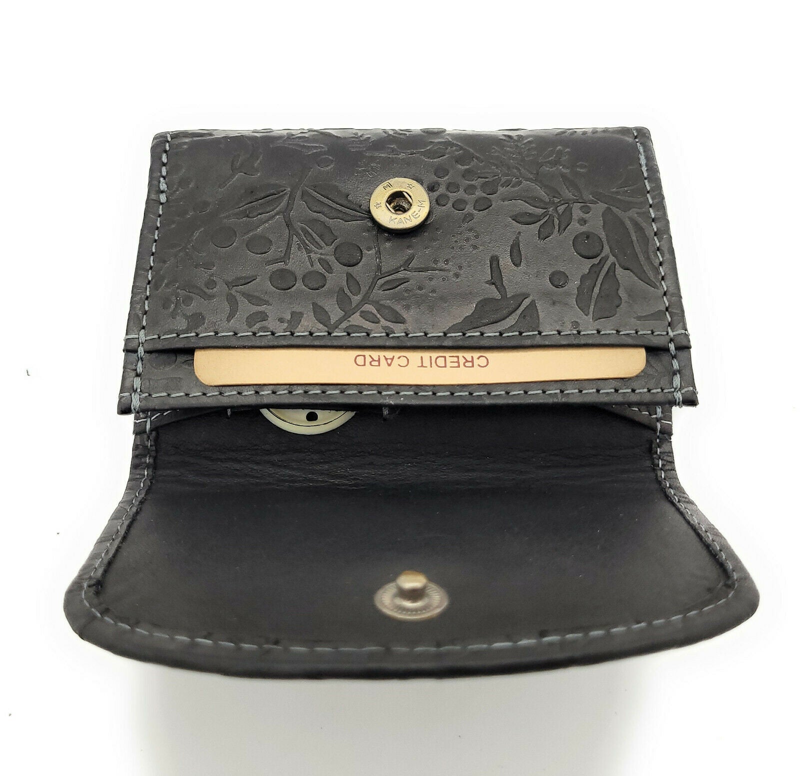 Hill Burry kleine echt Leder Damen Geldbörse Portemonnaie mit RFID NFC Schutz schwarz