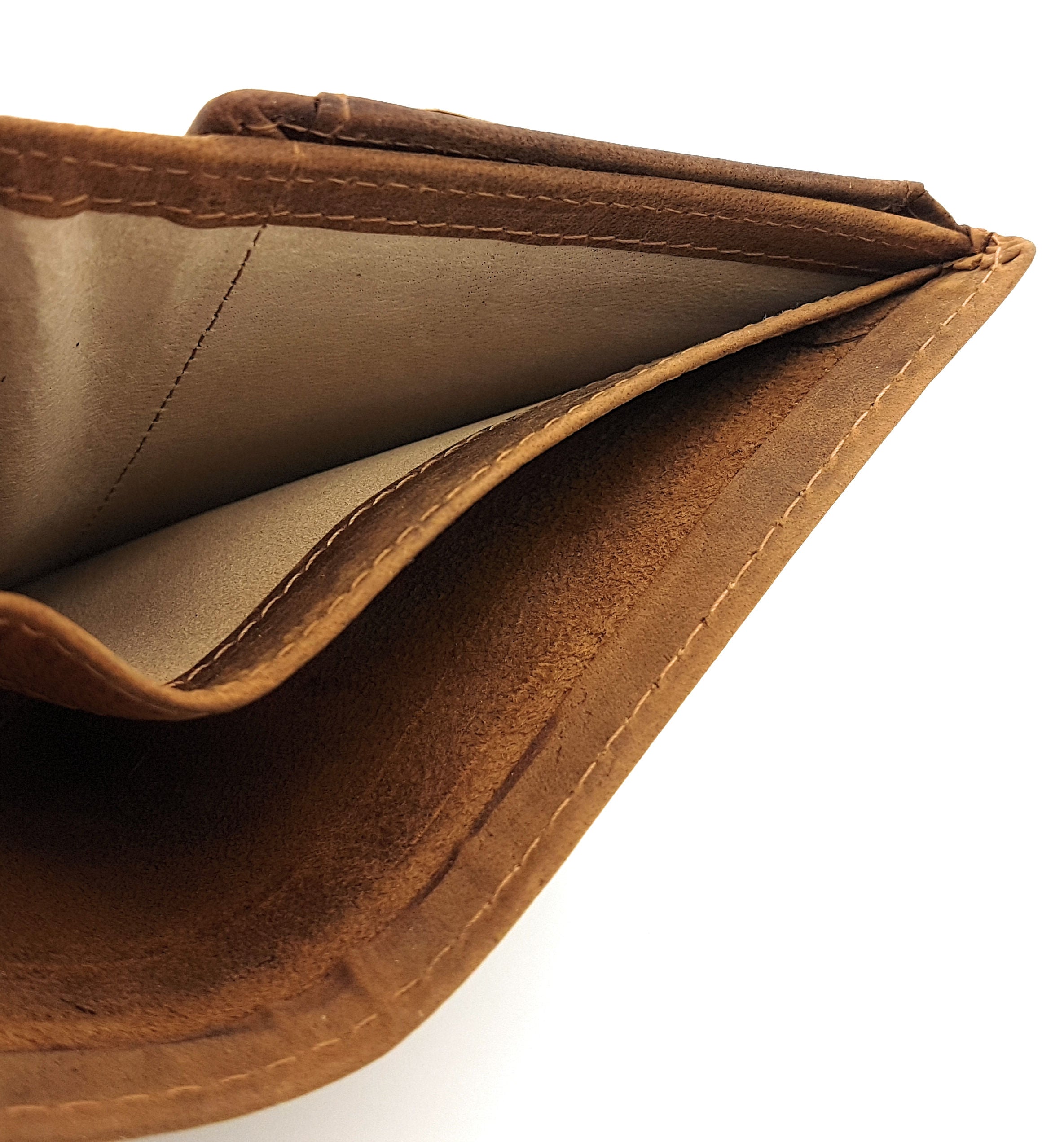 Jockey Club echt Leder Geldbörse Zander Fisch Anglerbörse mit RFID Schutz braun