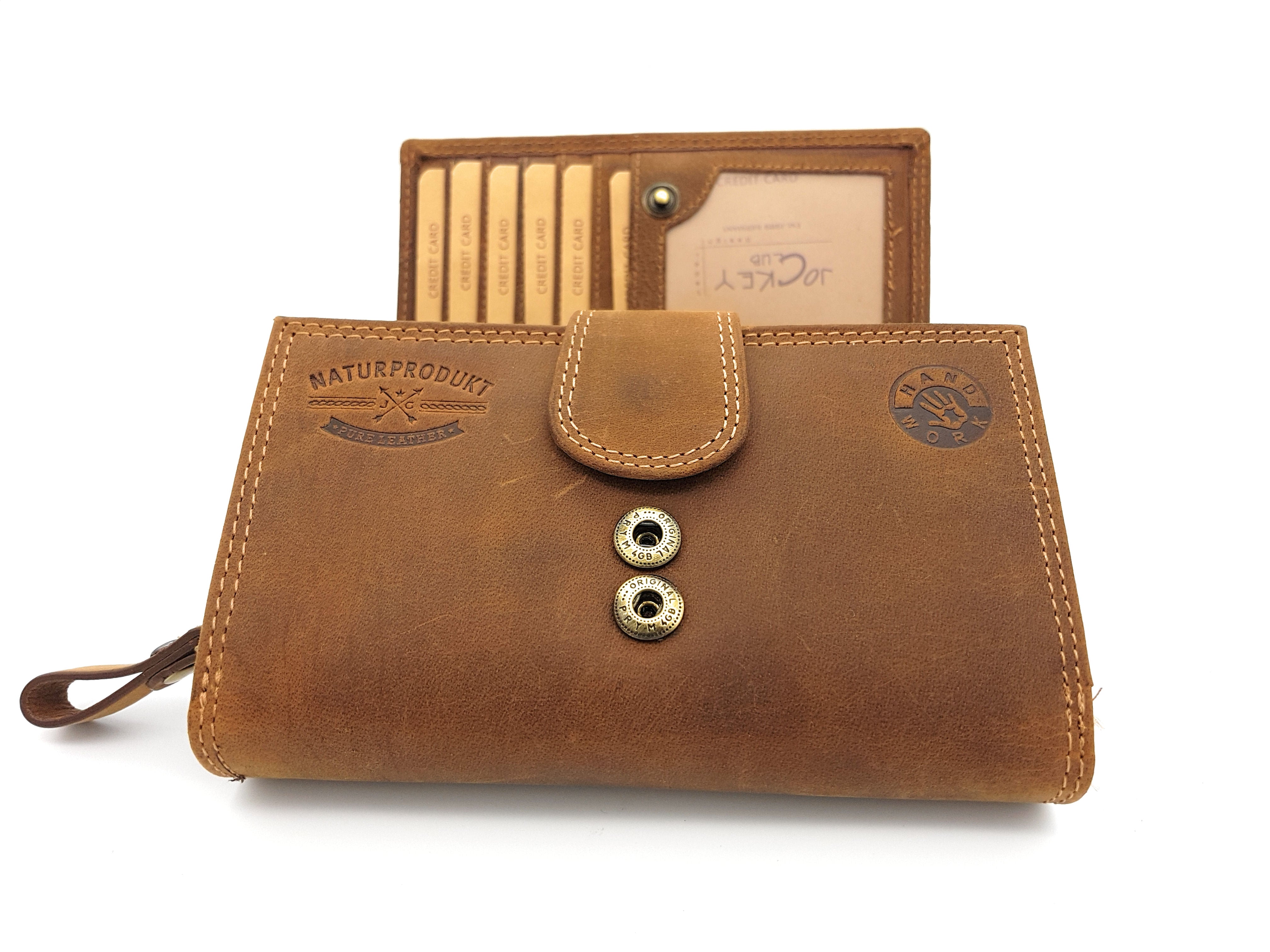 Jockey Club XXL echt Leder Damen Mädchen Geldbörse Pferd vintage Hunterleder mit RFID Schutz